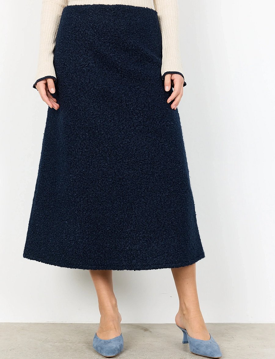 Soyaconcept - SC-SHAIMA - midi nederdele - 6910 navy - 3