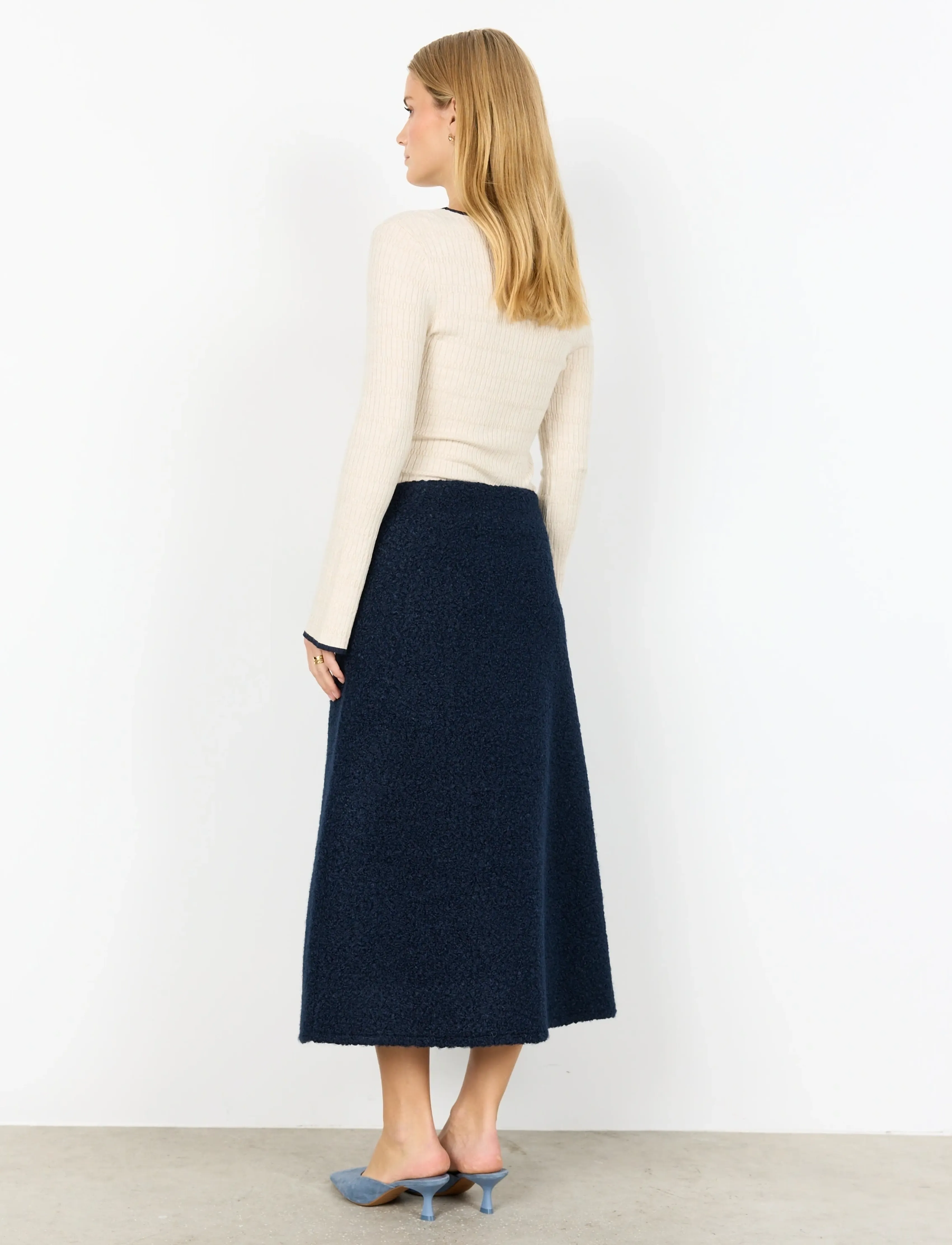 Soyaconcept - SC-SHAIMA - midi kjolar - 6910 navy - 4