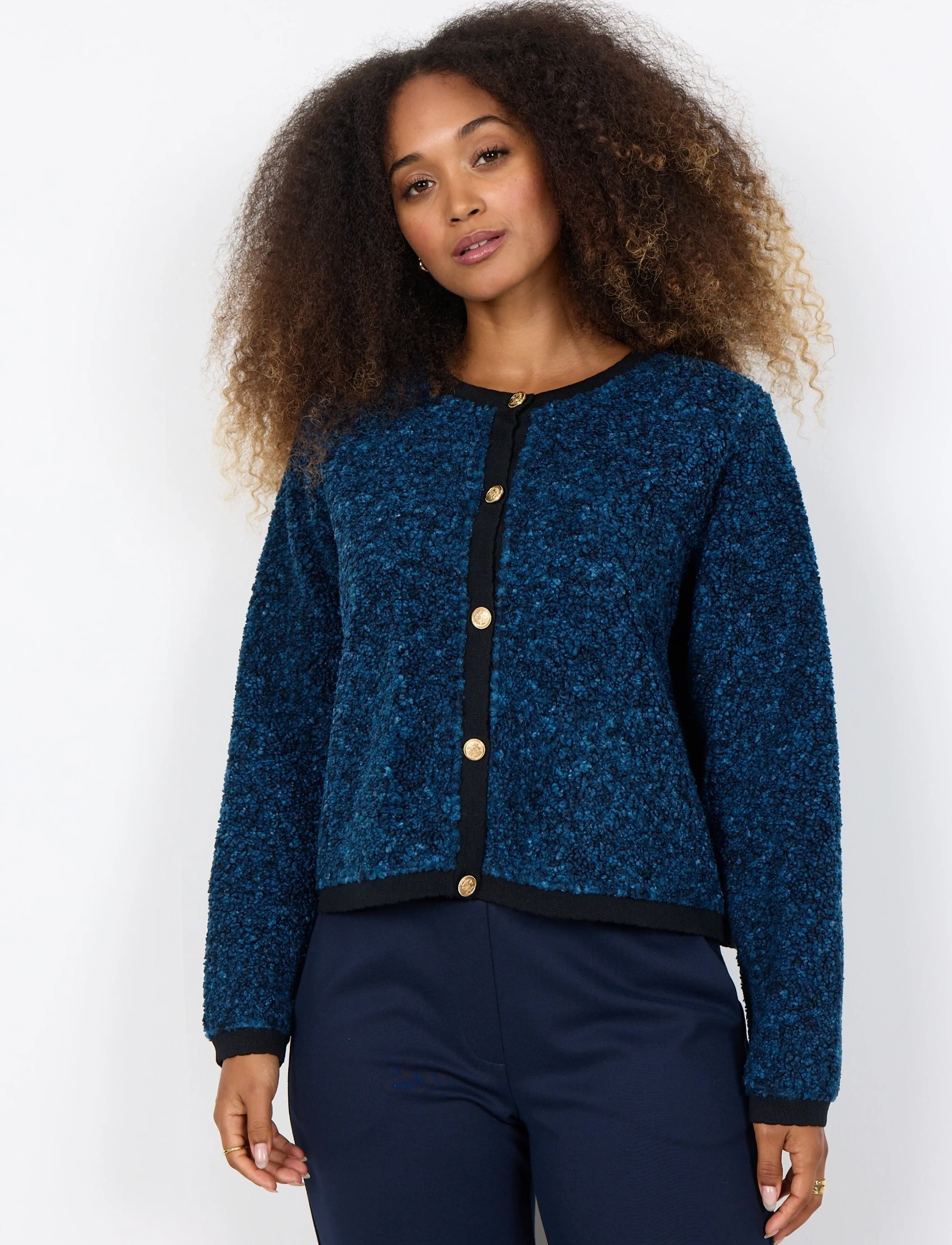 Soyaconcept Sc-Bessie, XXL, Navy, Strik > Cardigans, Dame