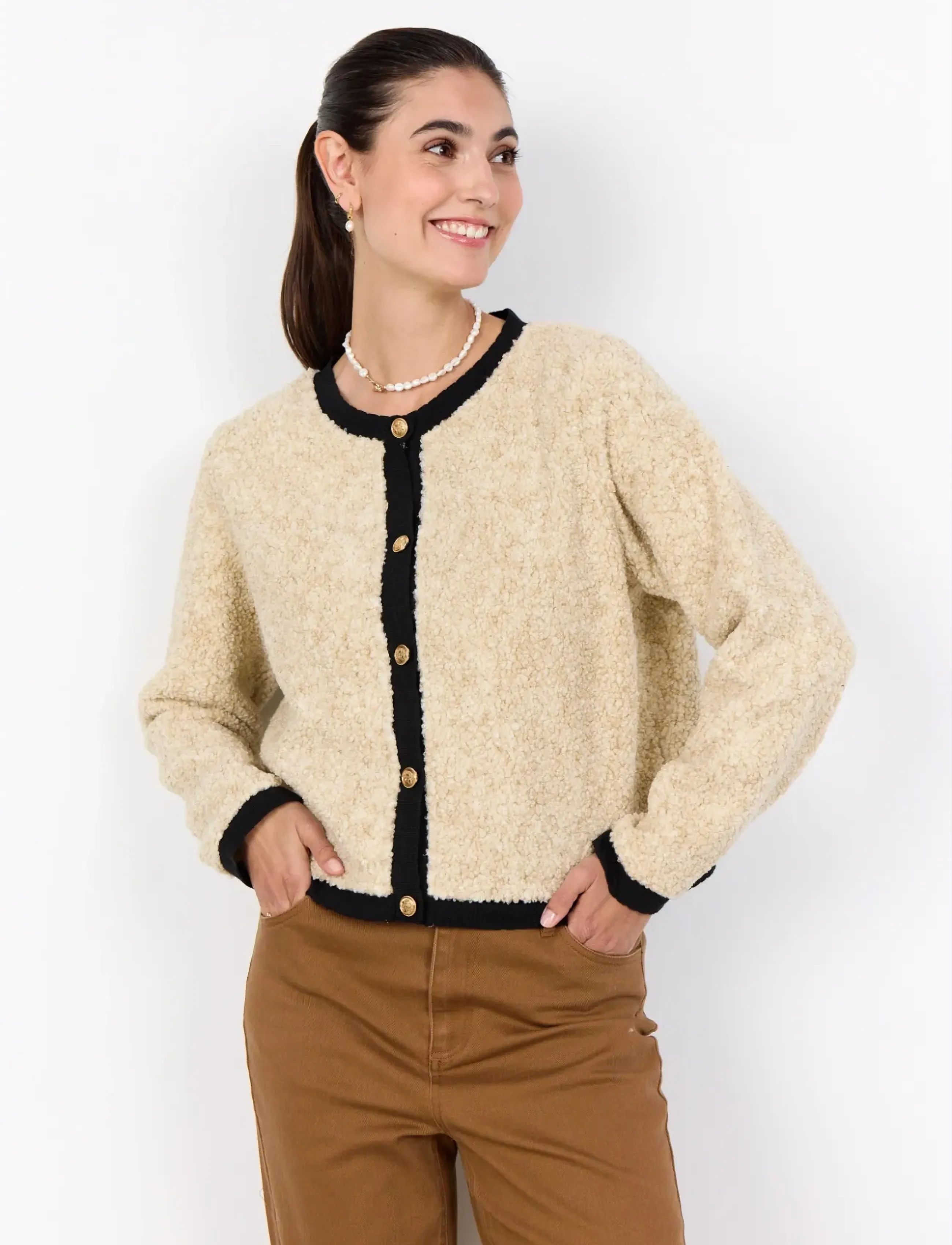 Soyaconcept SC-BESSIE - Tøj - 91620 CREAM MELANGE COMBI / cream