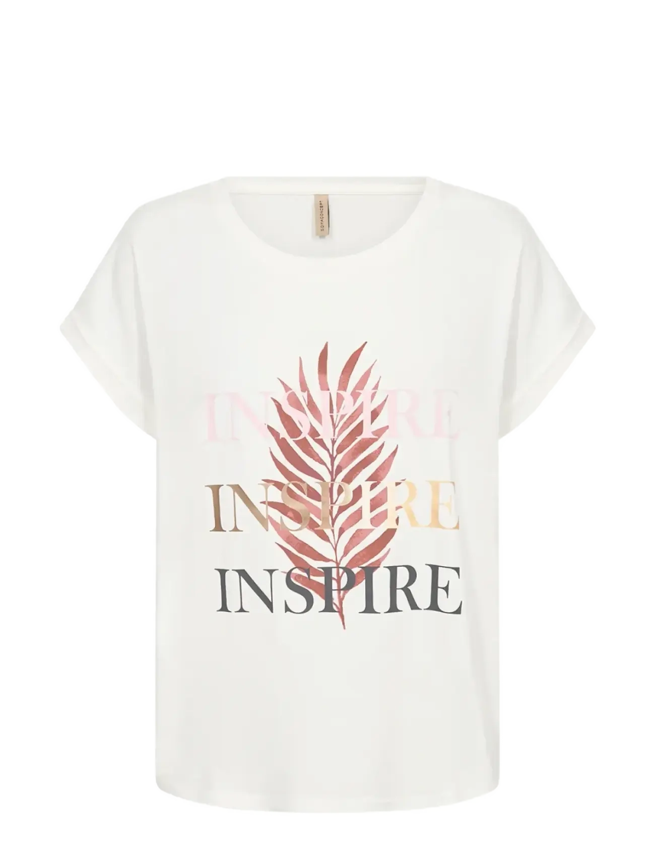 Soyaconcept SC-RINA FP - T-shirts & Hauts - 4470 DK. RED / white