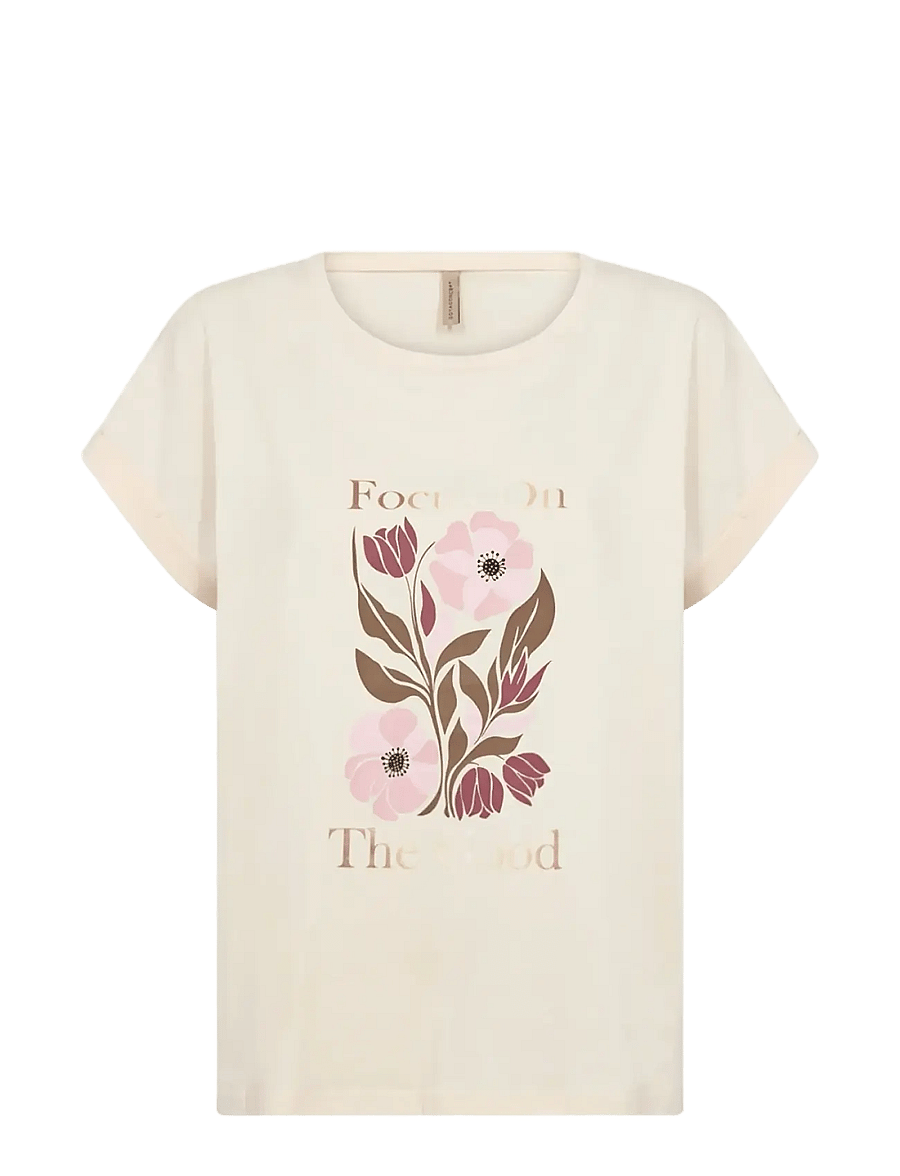 Soyaconcept - SC-RINA FP - t-shirts - 1620 cream - 1