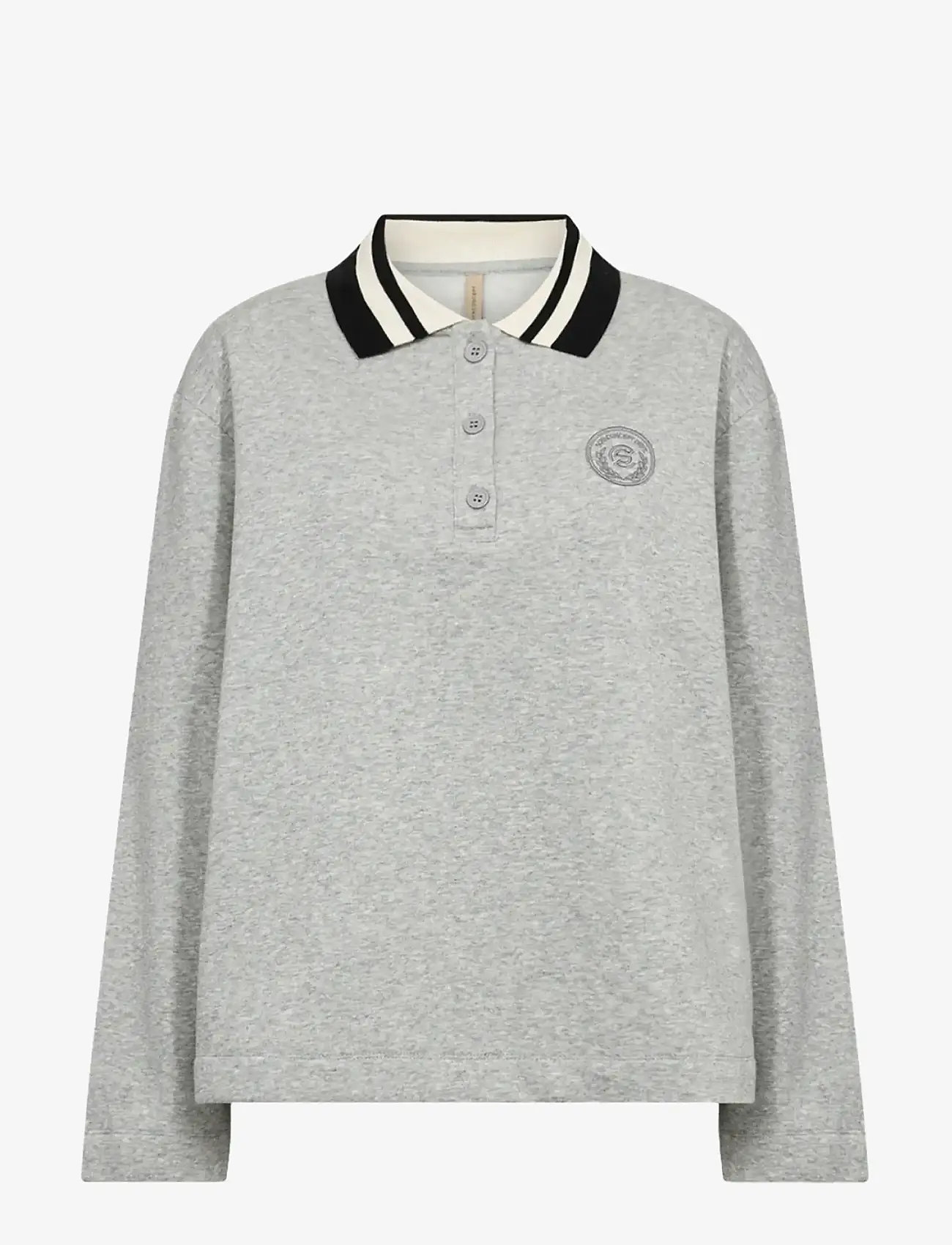 Soyaconcept - SC-ANGELIN - langärmlige tops - 99110 lt grey melange - 1