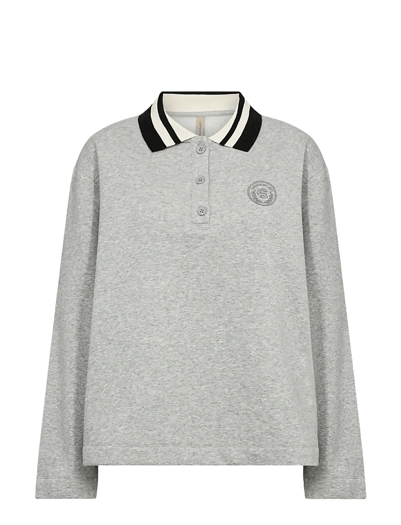 Soyaconcept - SC-ANGELIN - langärmlige tops - 99110 lt grey melange - 1