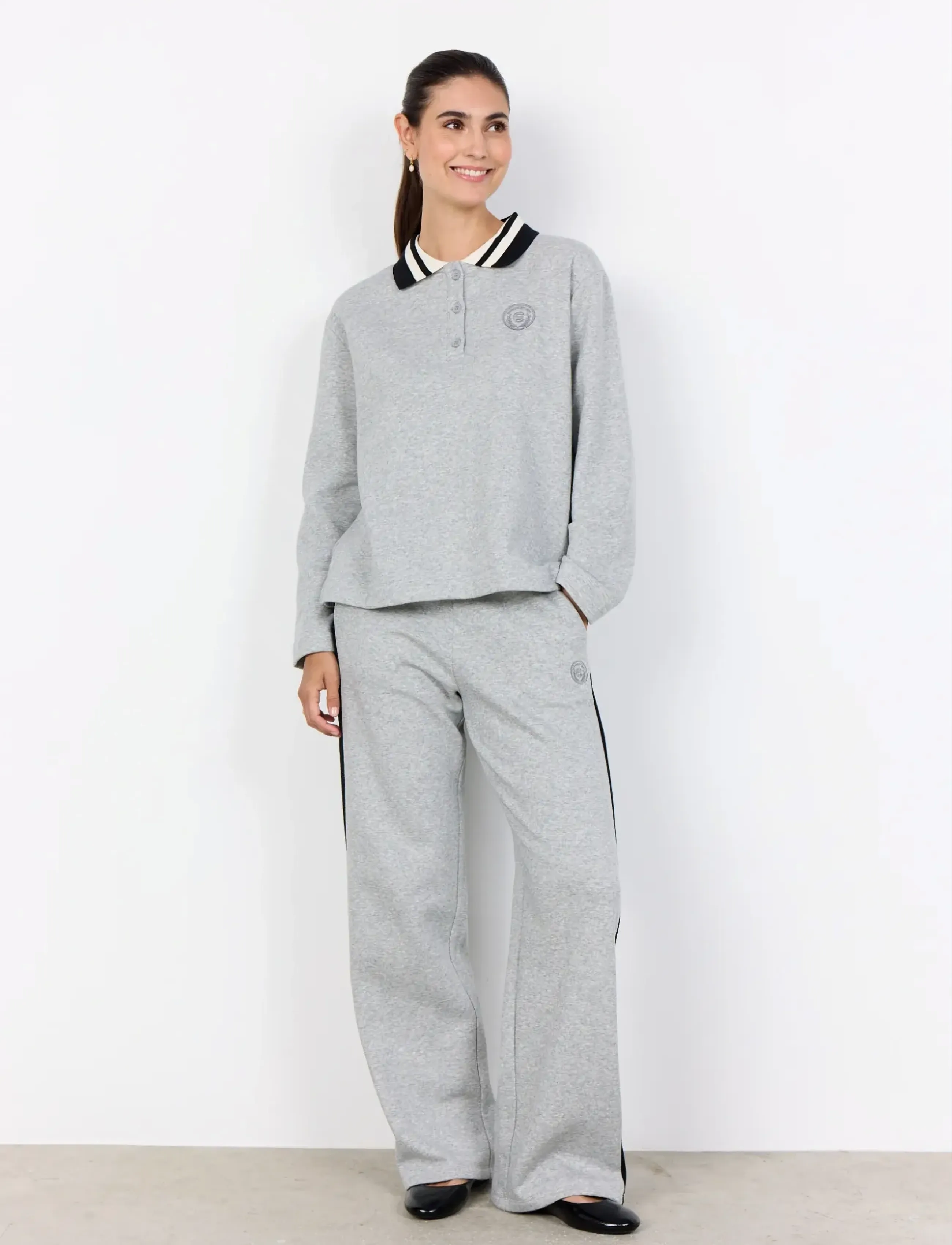 Soyaconcept - SC-ANGELIN - långärmade toppar - 99110 lt grey melange - 3