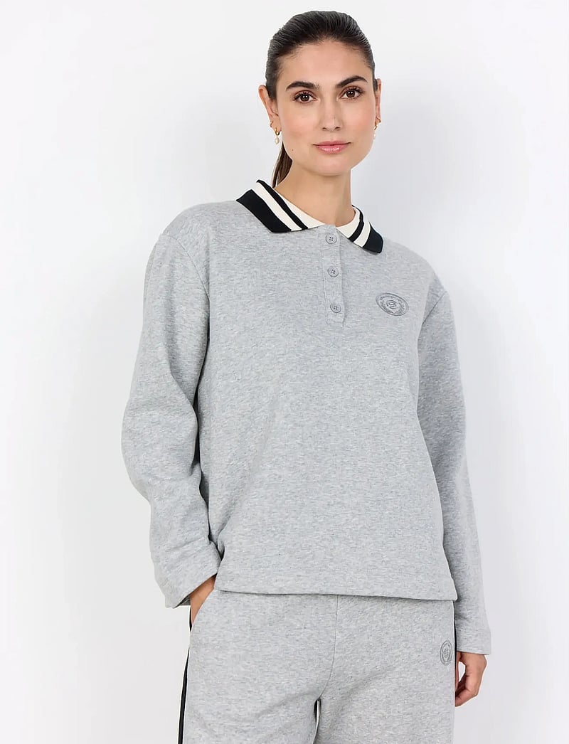 Soyaconcept - SC-ANGELIN - langärmlige tops - 99110 lt grey melange - 4