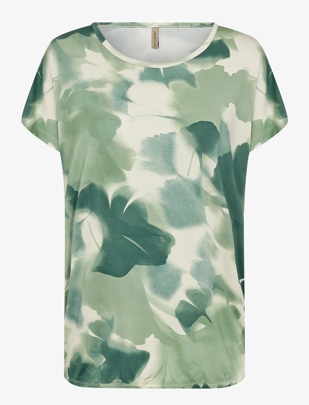 Soyaconcept - SC-MARICA AOP - t-shirts - 7505c frosty spruce combi - 1