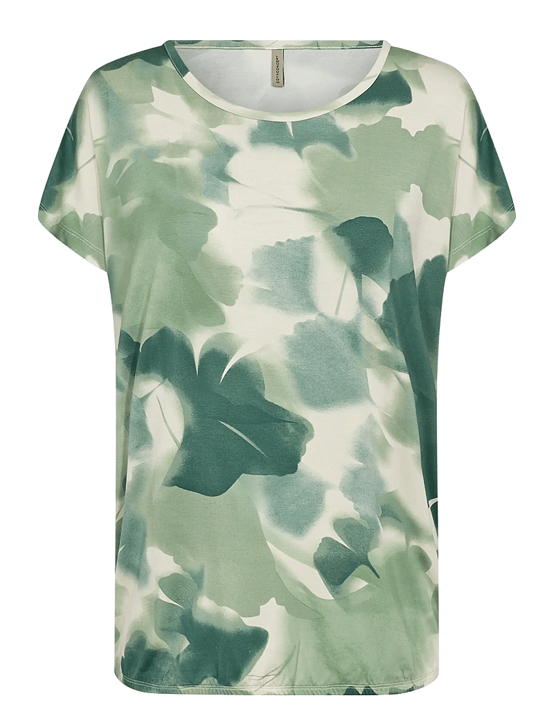 Soyaconcept - SC-MARICA AOP - t-shirts - 7505c frosty spruce combi - 1