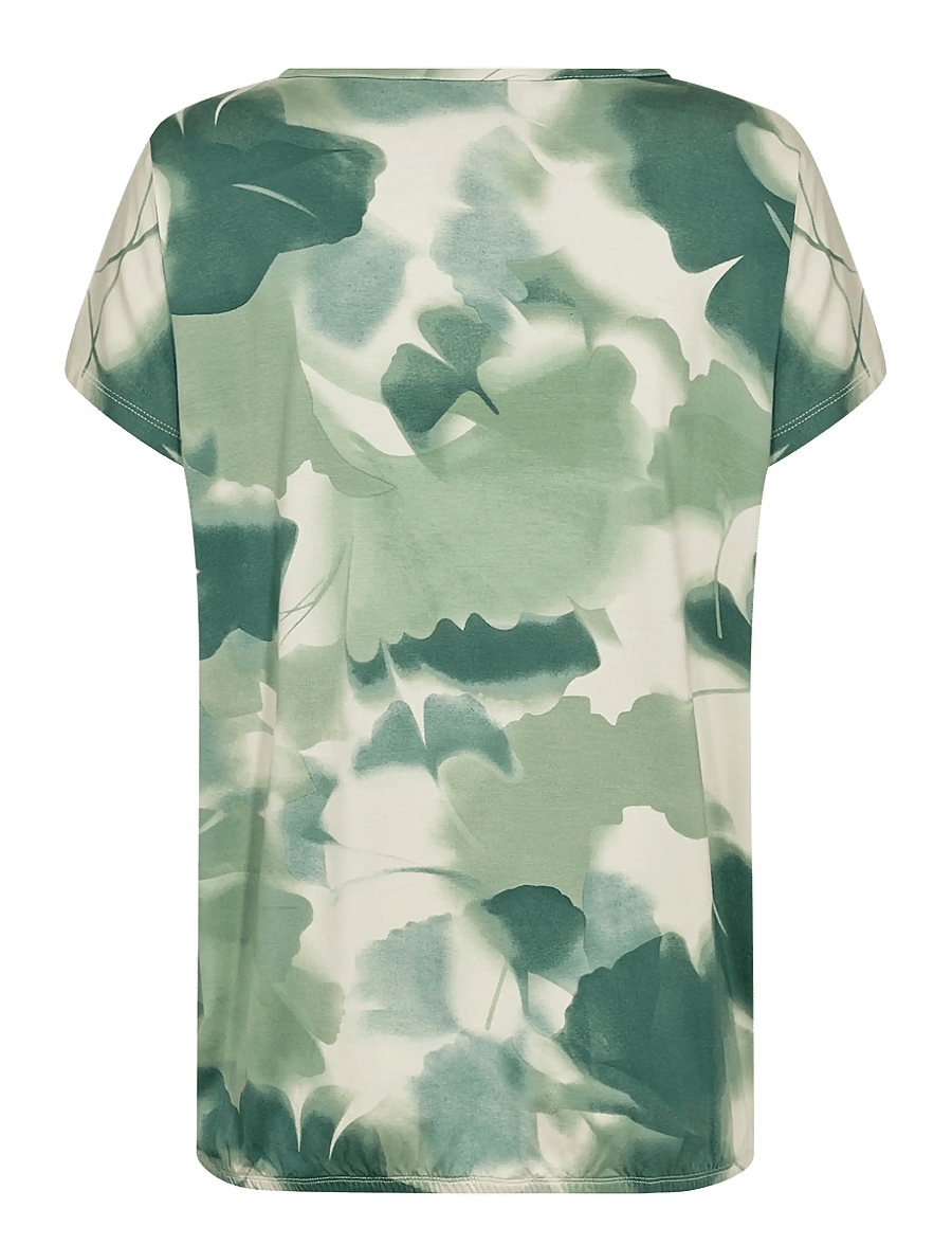 Soyaconcept - SC-MARICA AOP - t-shirts - 7505c frosty spruce combi - 2