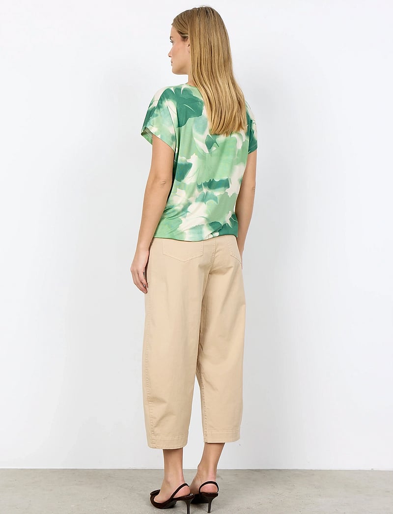 Soyaconcept - SC-MARICA AOP - t-shirts - 7505c frosty spruce combi - 4