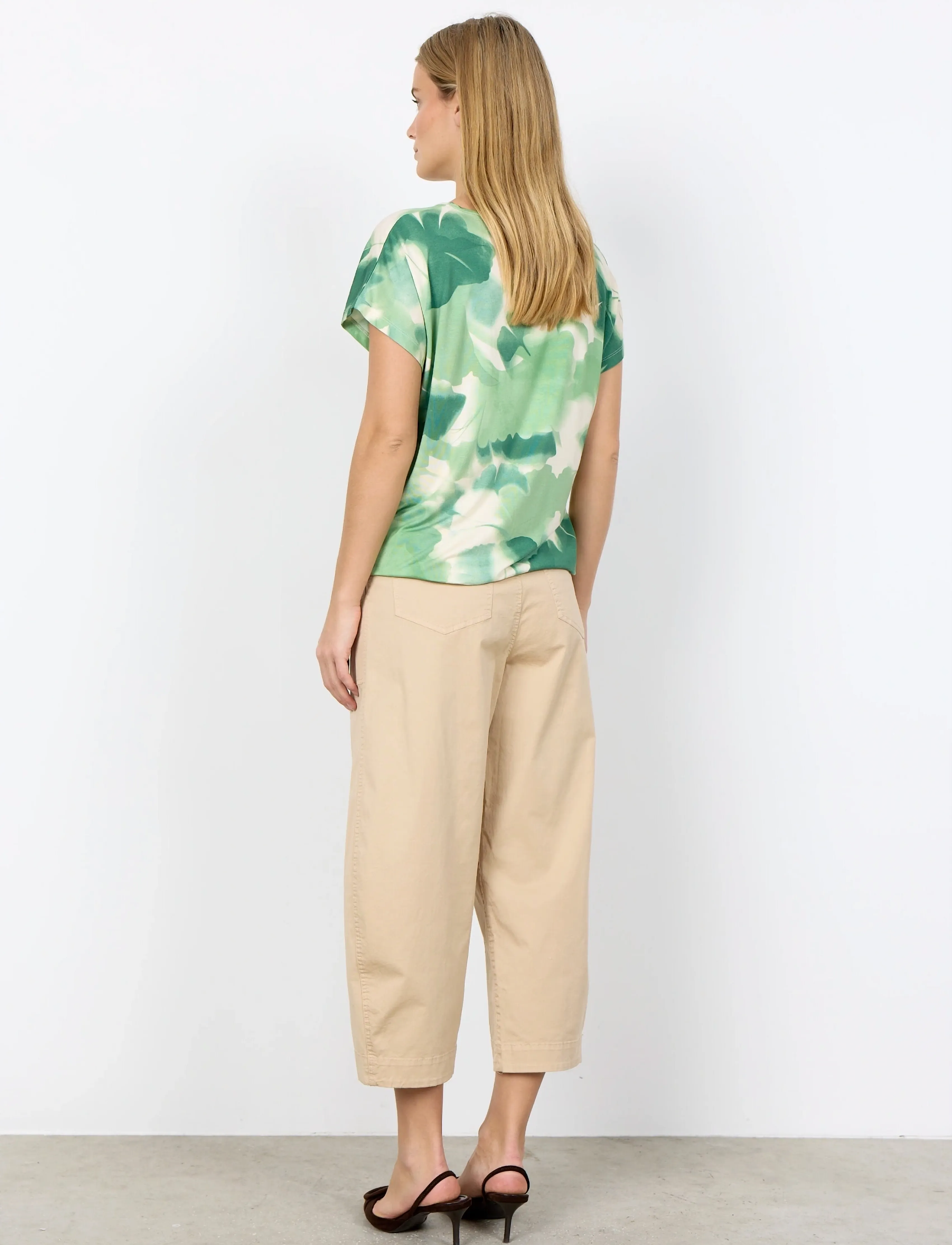 Soyaconcept - SC-MARICA AOP - t-shirts - 7505c frosty spruce combi - 4