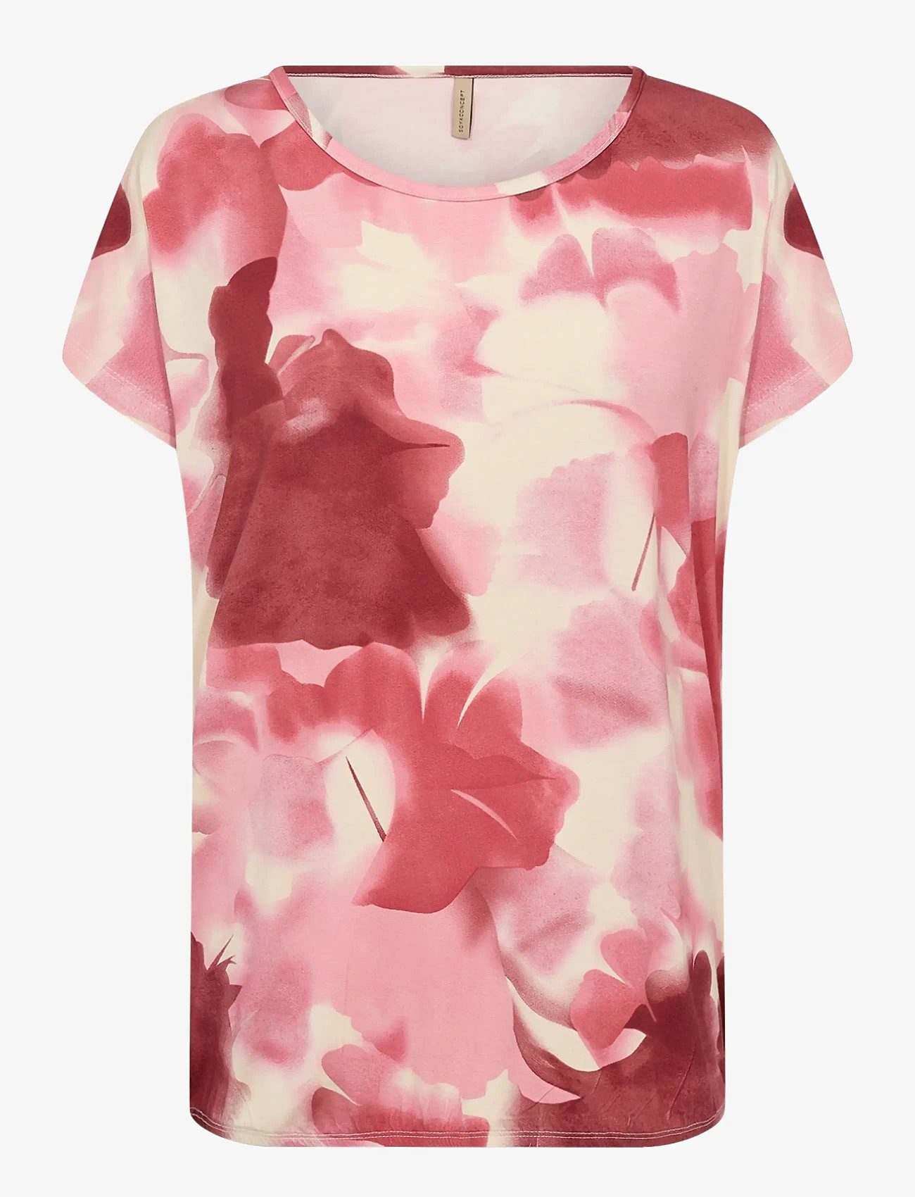 Soyaconcept - SC-MARICA AOP - t-shirts - 4390 rapture rose combi - 1