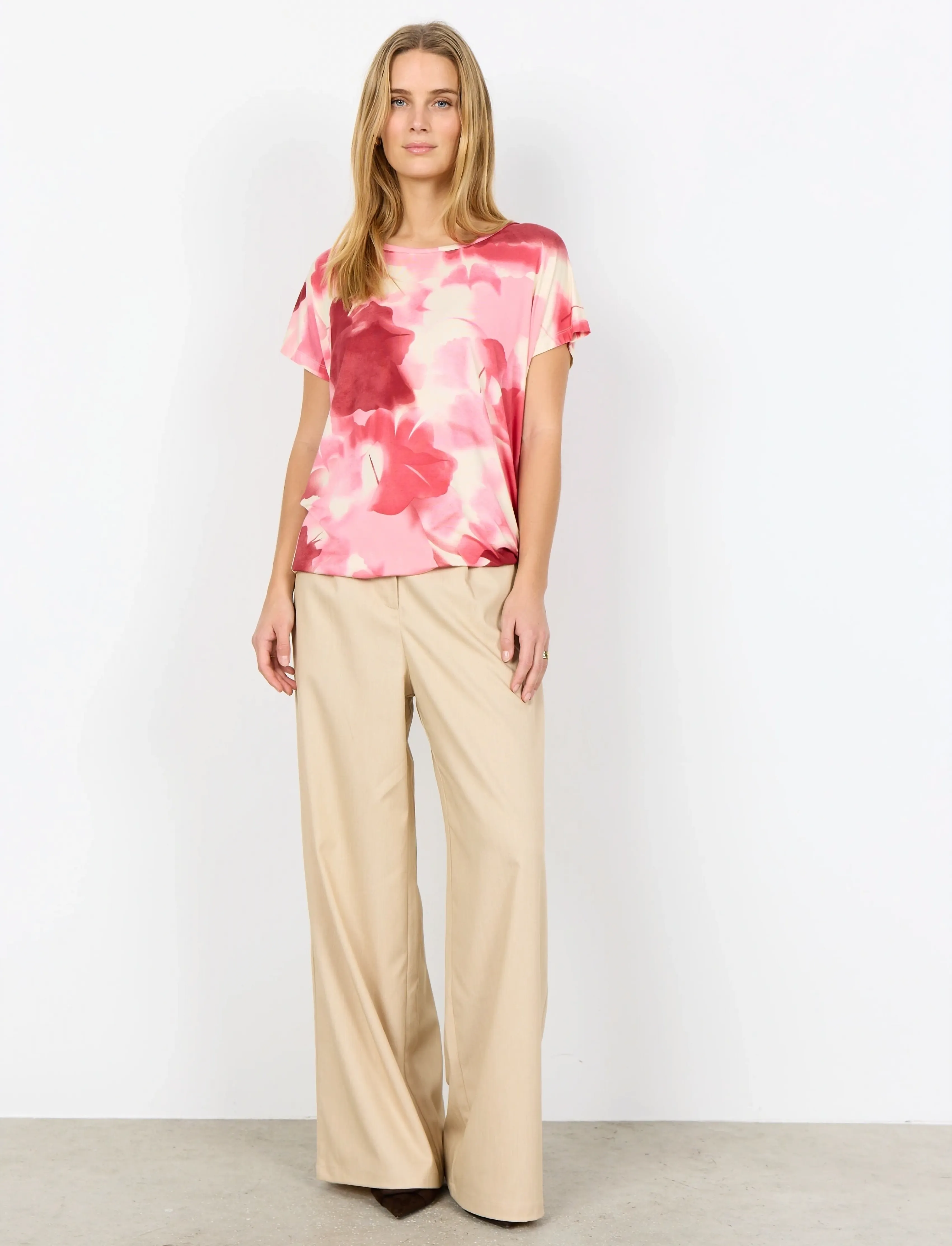 Soyaconcept - SC-MARICA AOP - t-shirts - 4390 rapture rose combi - 3