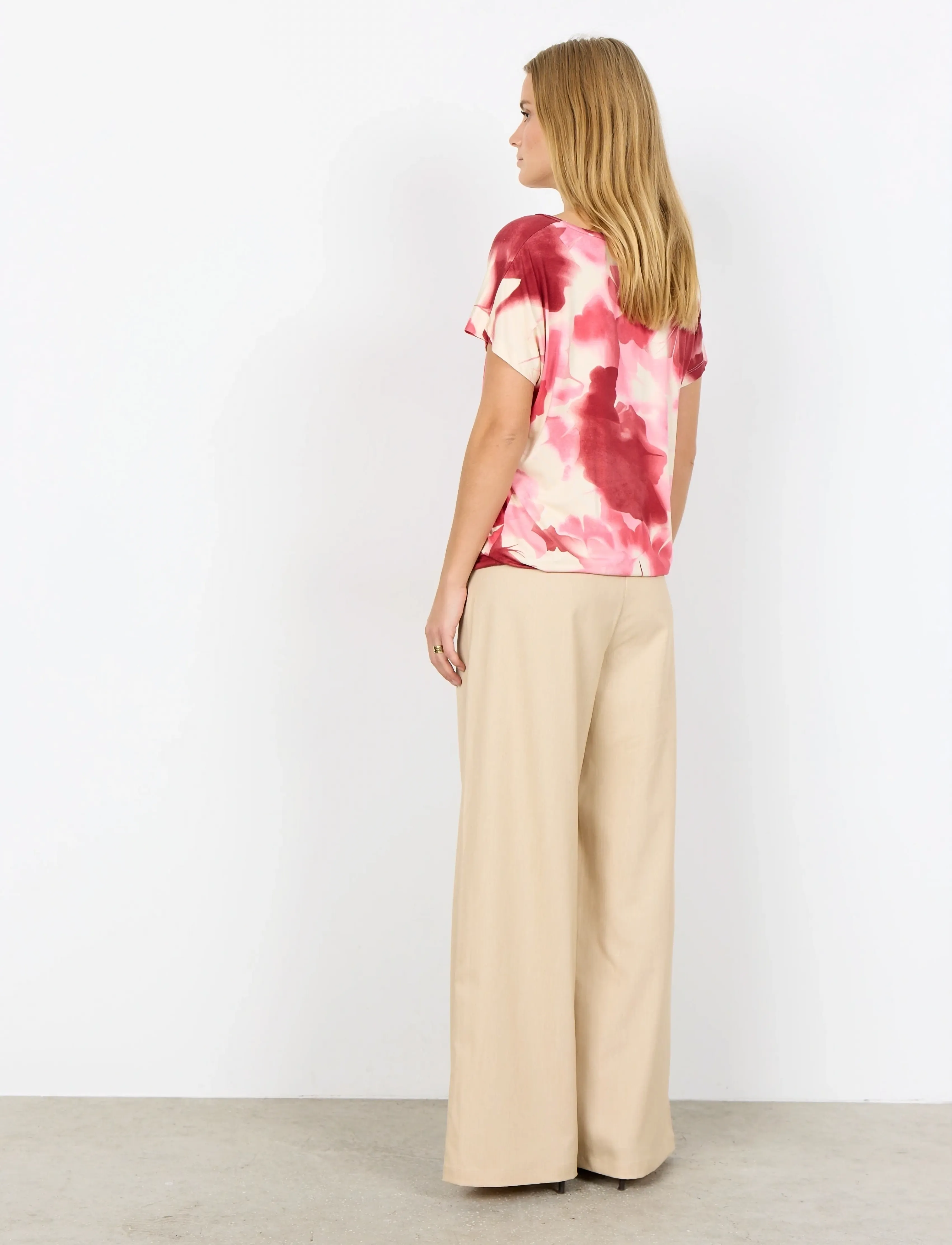 Soyaconcept - SC-MARICA AOP - t-shirts - 4390 rapture rose combi - 4