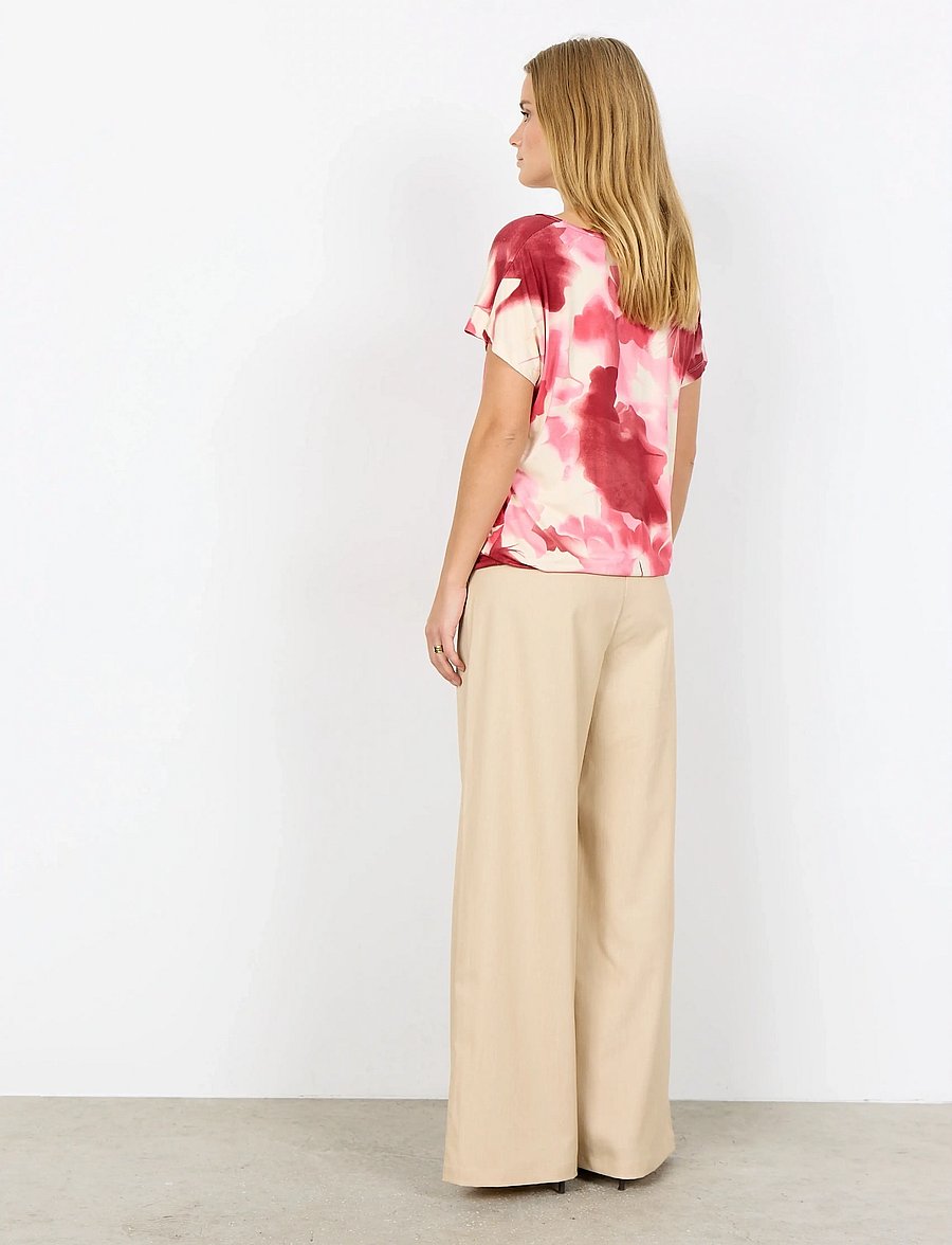 Soyaconcept - SC-MARICA AOP - t-shirts - 4390 rapture rose combi - 4