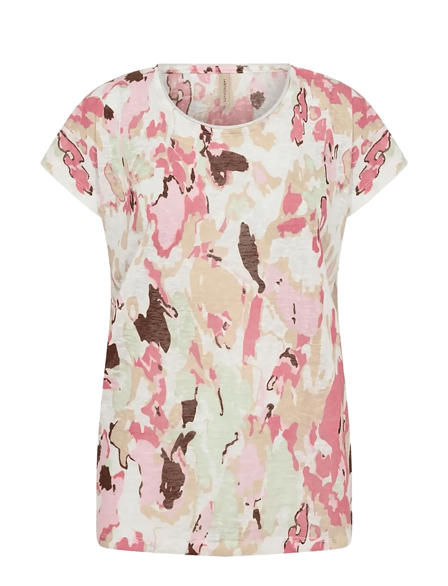 Soyaconcept - SC-ARETHA - t-shirts - 4390 rapture rose combi - 1