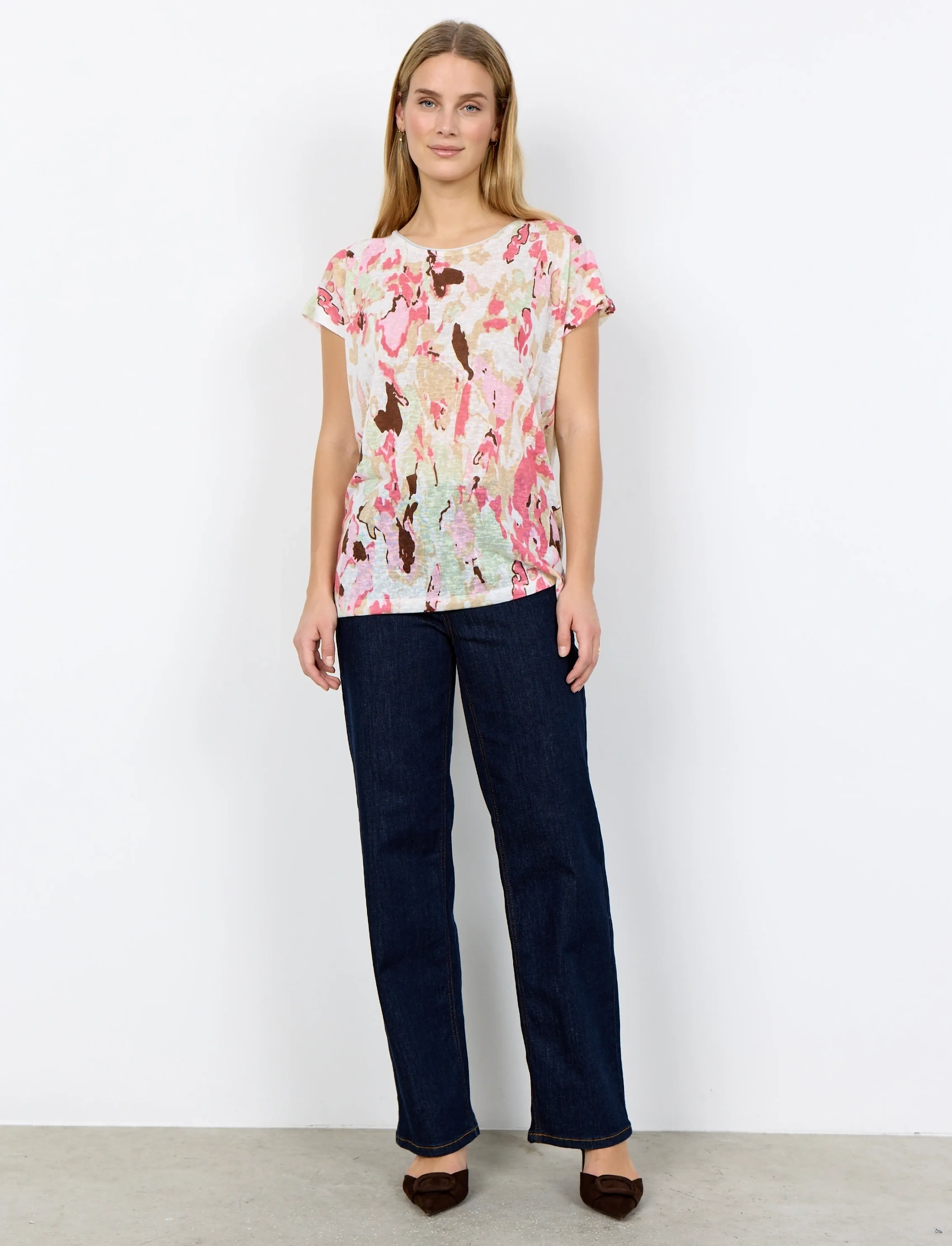 Soyaconcept - SC-ARETHA - t-shirts - 4390 rapture rose combi - 3