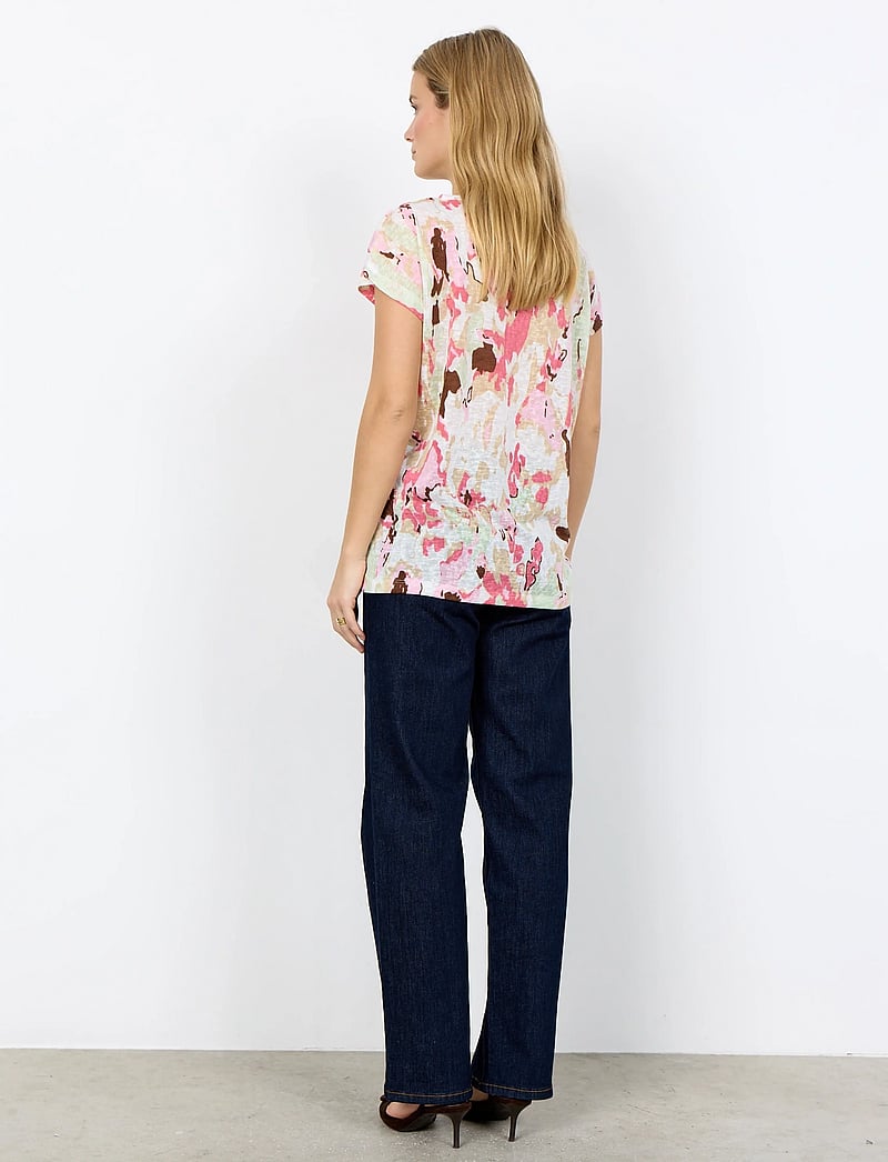 Soyaconcept - SC-ARETHA - t-shirts - 4390 rapture rose combi - 4