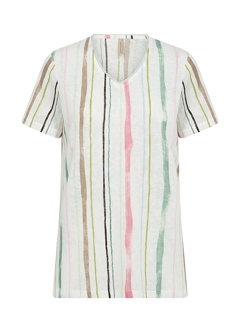 Soyaconcept - SC-ARETHA - t-shirts - 7505c frosty spruce combi - 1