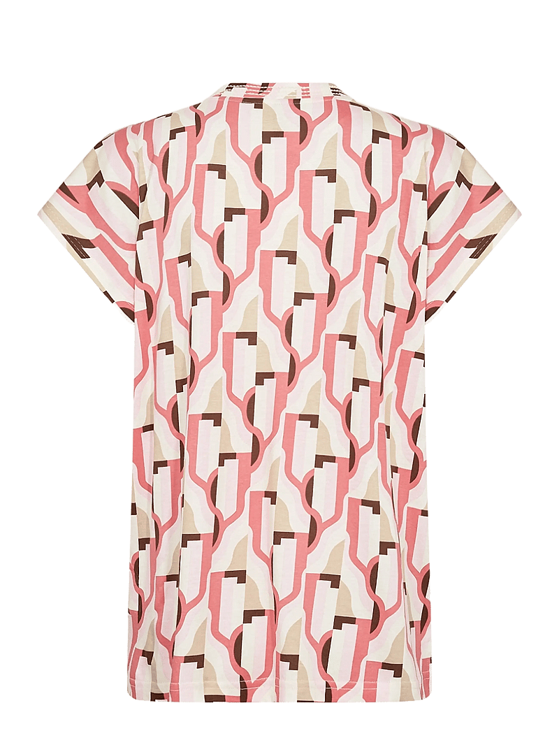 Soyaconcept - SC-FELICITY AOP - kurzämlige blusen - 4390 rapture rose combi - 1