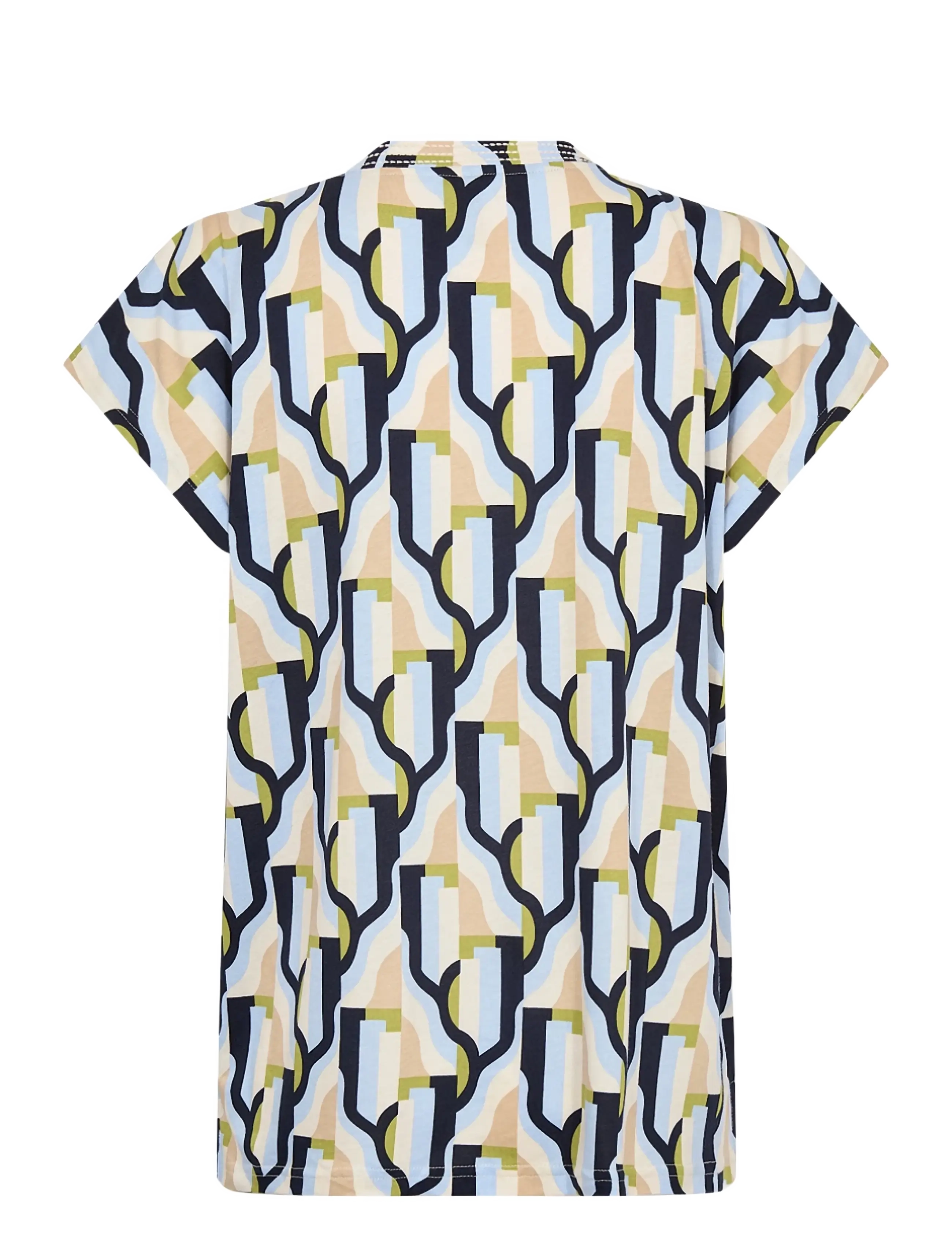 Soyaconcept - SC-FELICITY AOP - kurzärmelige blusen - 6250 windsurfer combi - 2