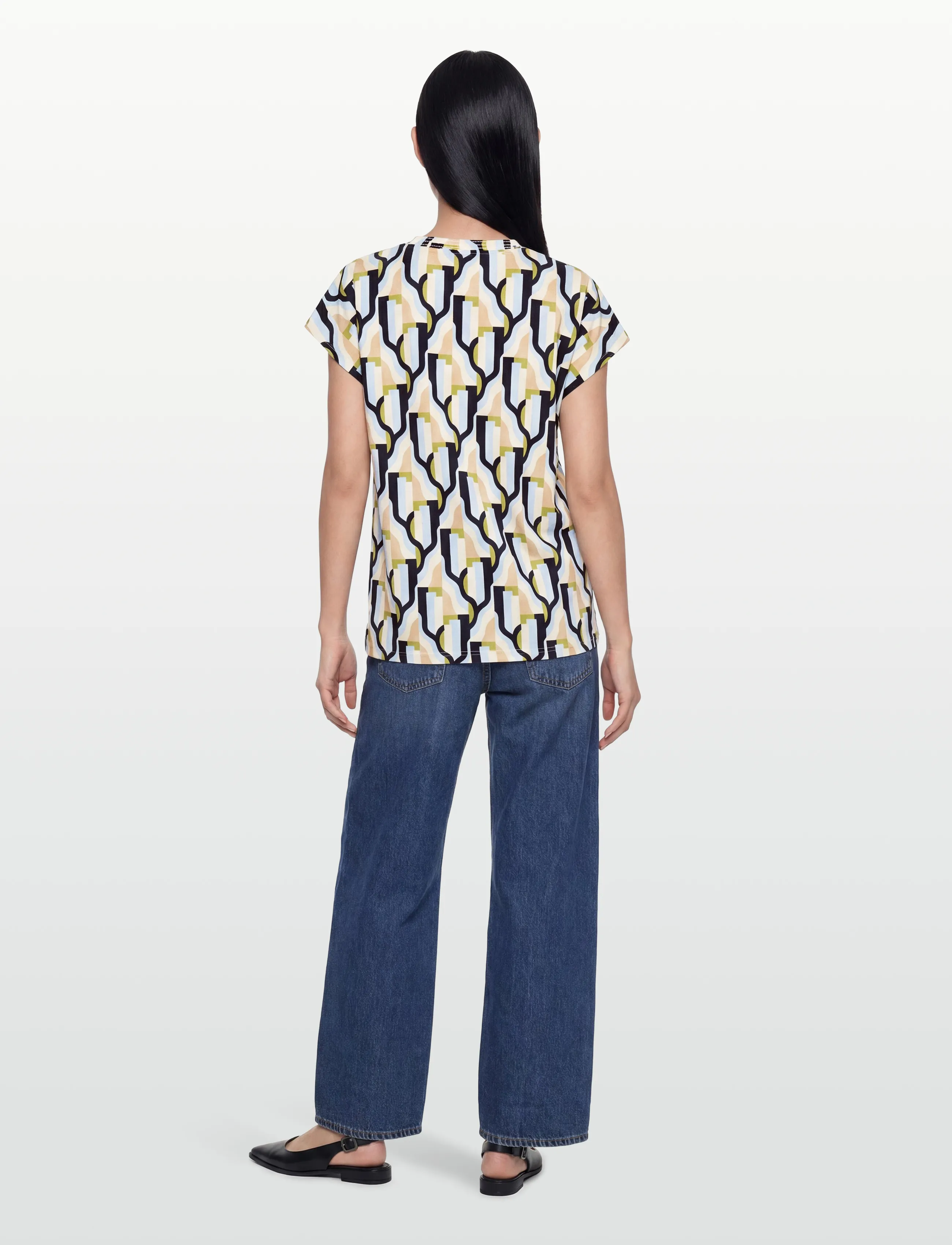 Soyaconcept - SC-FELICITY AOP - kurzärmelige blusen - 6250 windsurfer combi - 4
