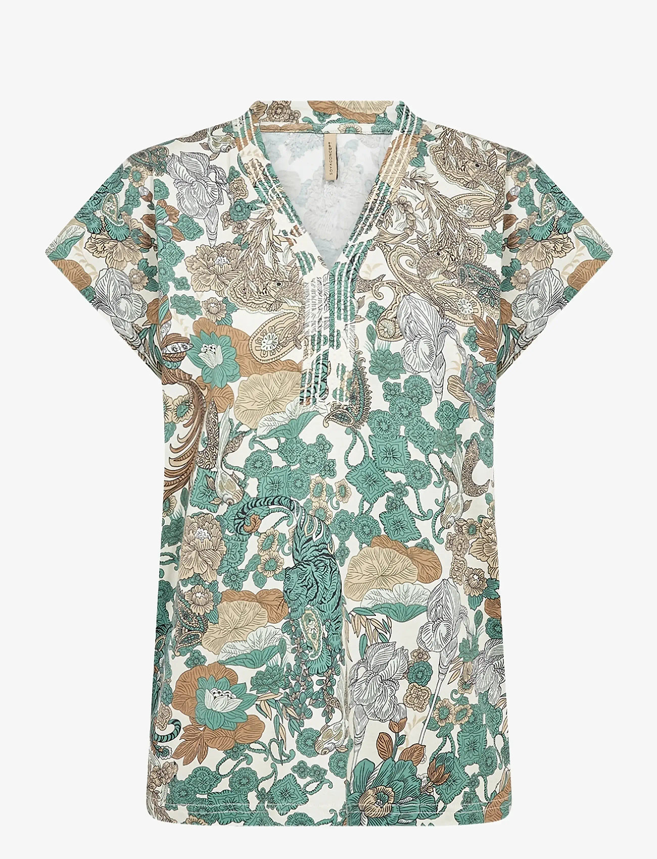 Soyaconcept - SC-FELICITY AOP - t-särgid - 7505c frosty spruce combi - 0