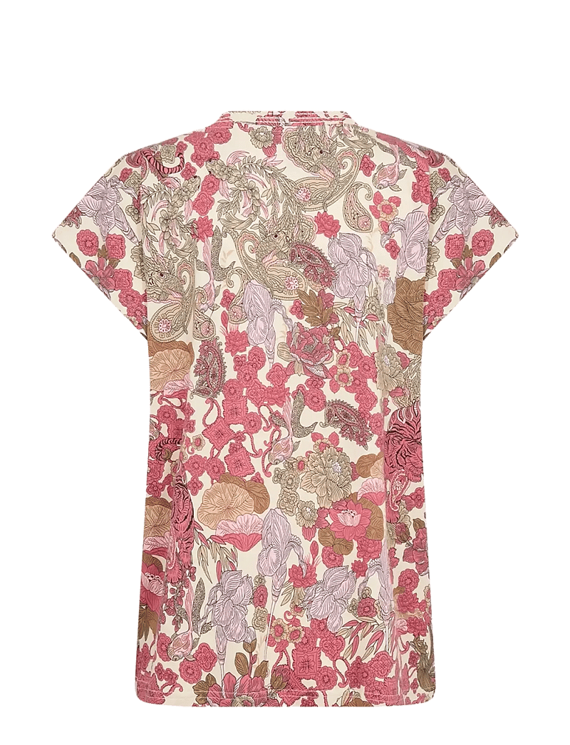 Soyaconcept - SC-FELICITY AOP - t-shirts - 4390 rapture rose combi - 1