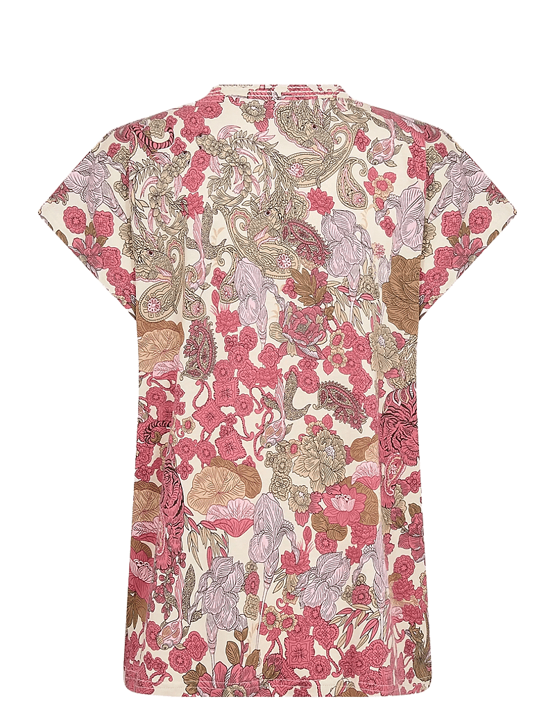 Soyaconcept - SC-FELICITY AOP - t-shirts - 4390 rapture rose combi - 1