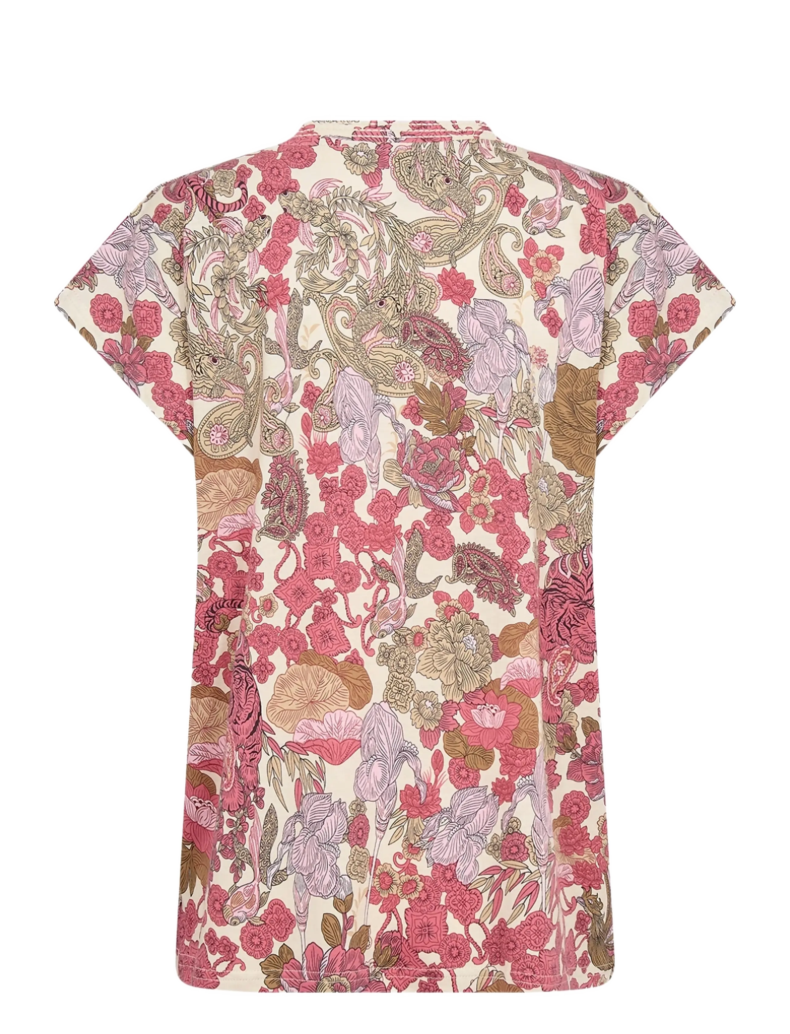 Soyaconcept - SC-FELICITY AOP - t-shirts - 4390 rapture rose combi - 1