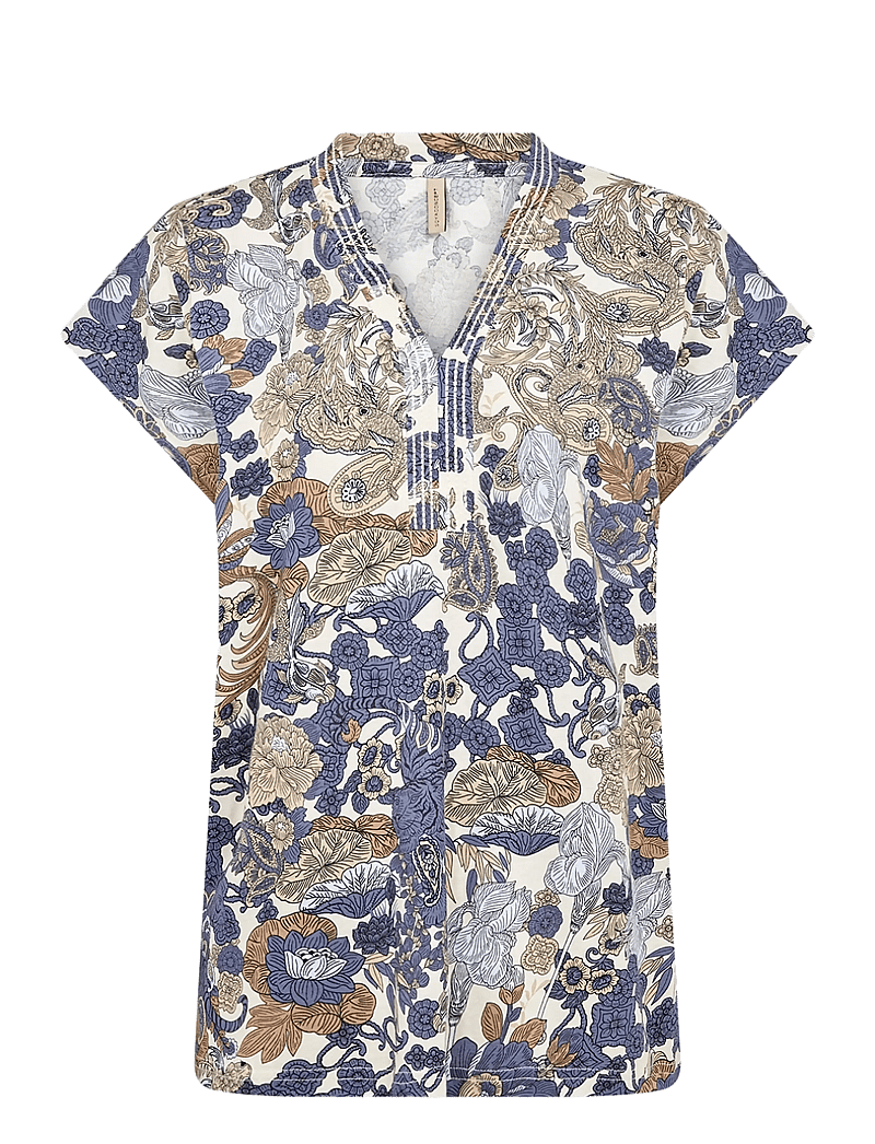 Soyaconcept - SC-FELICITY AOP - t-särgid - 6910 navy combi - 0