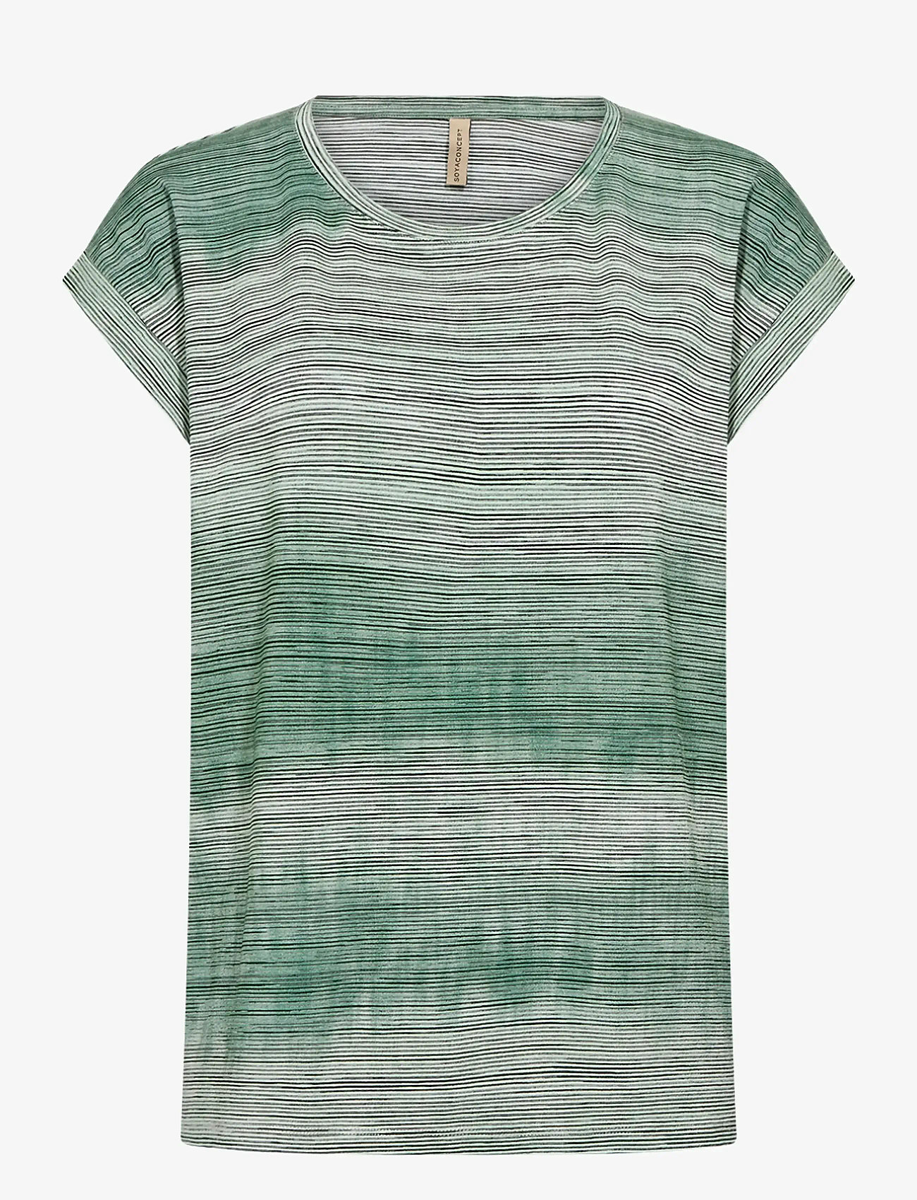 Soyaconcept - SC-GALINA - t-shirts - 7505c frosty spruce combi - 0