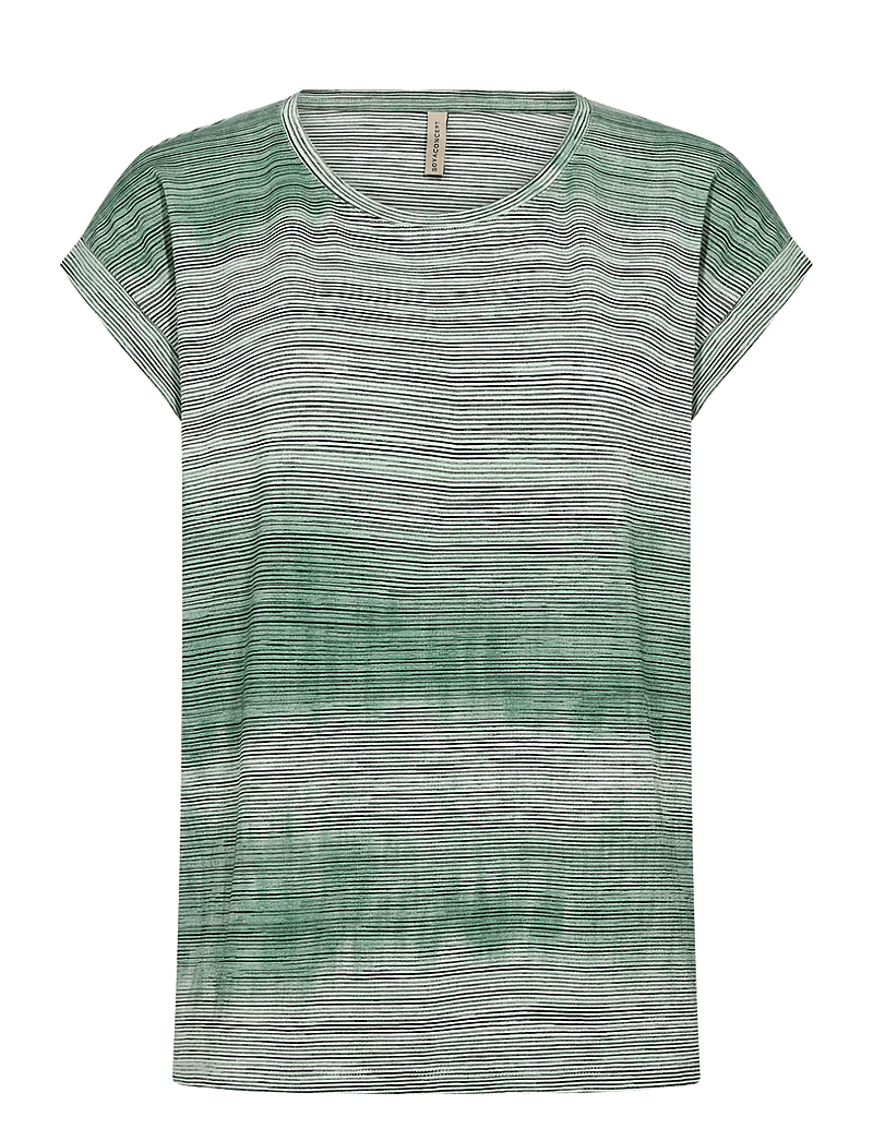 Soyaconcept - SC-GALINA - t-shirts - 7505c frosty spruce combi - 0