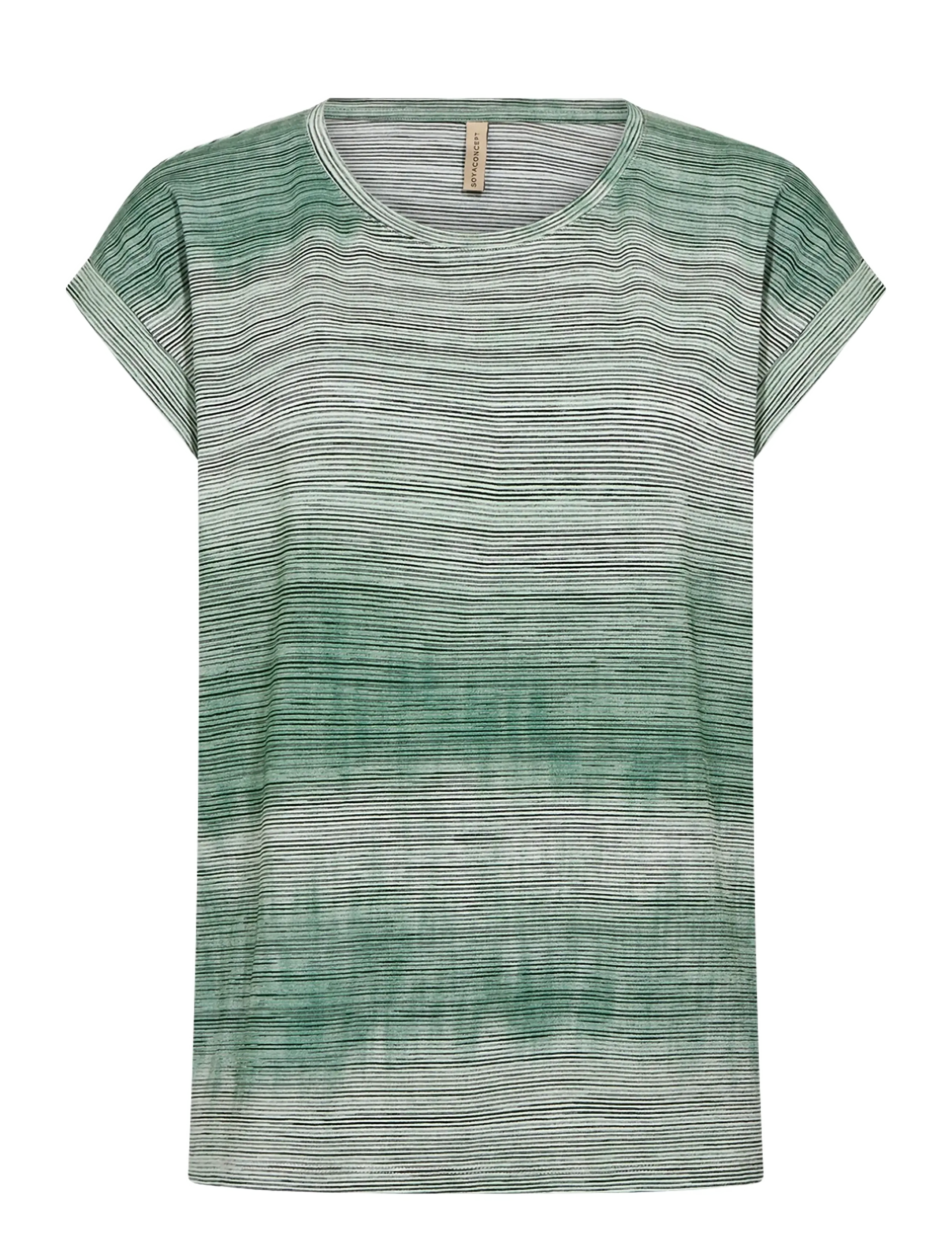 Soyaconcept - SC-GALINA - marškinėliai - 7505c frosty spruce combi - 1