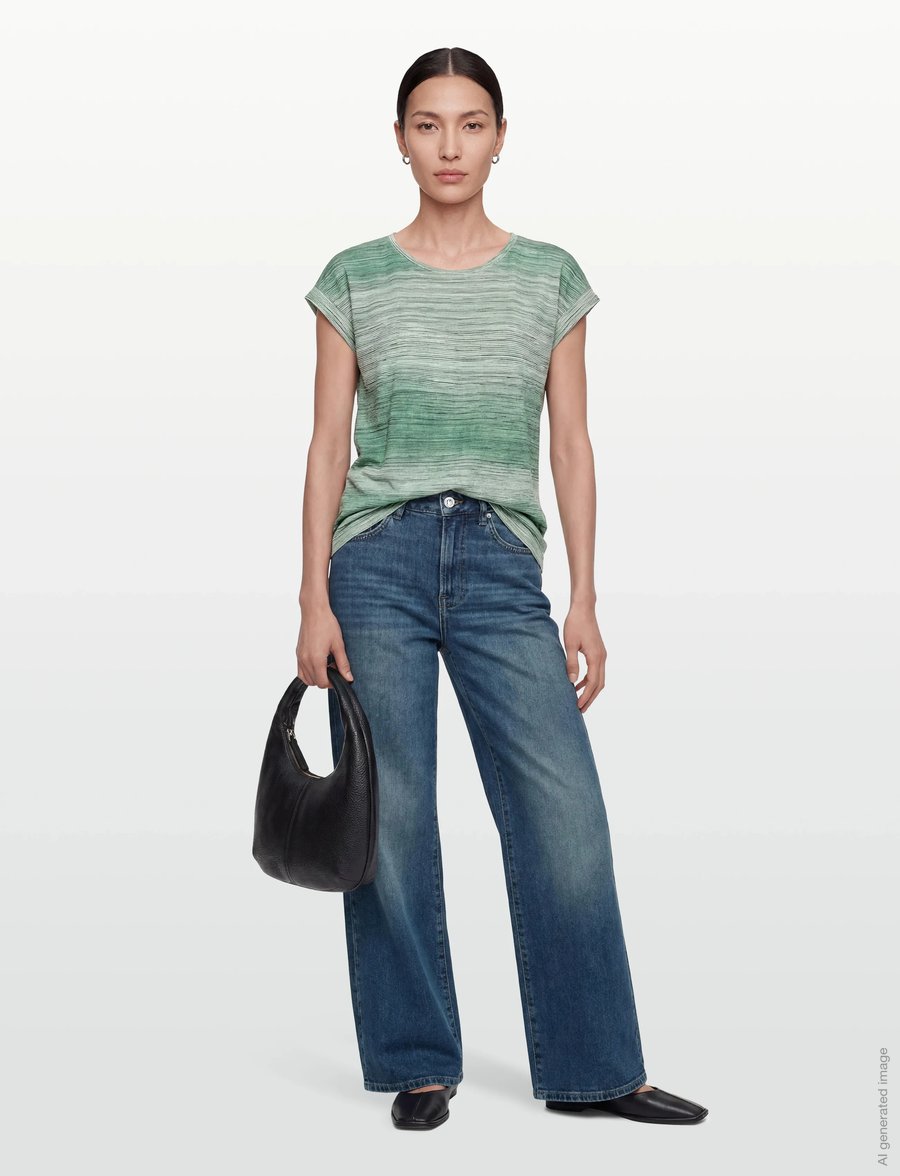 Soyaconcept - SC-GALINA - t-shirts - 7505c frosty spruce combi - 0