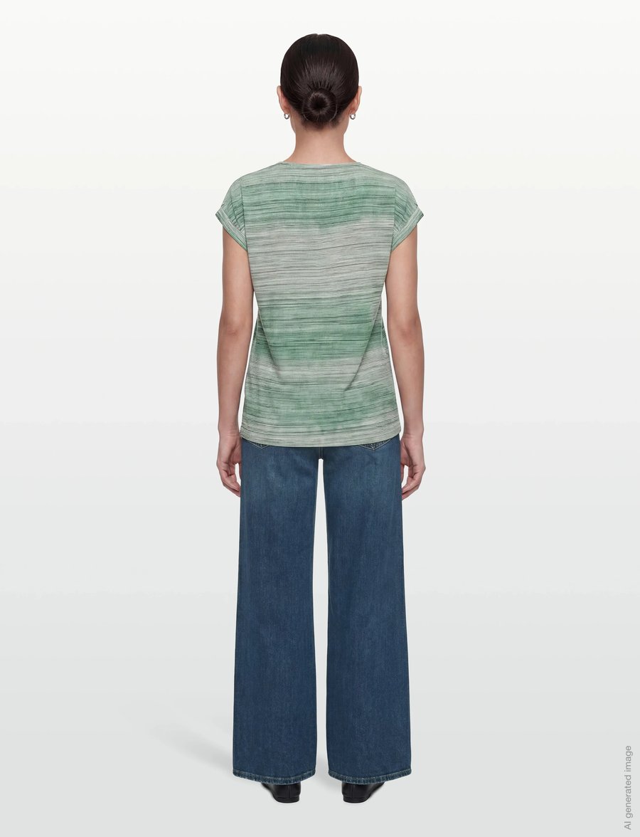 Soyaconcept - SC-GALINA - t-shirts - 7505c frosty spruce combi - 4