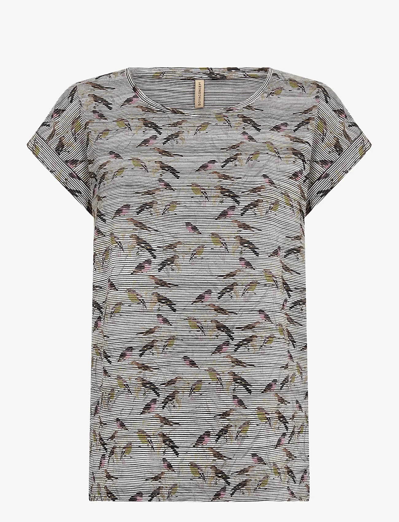 Soyaconcept - SC-GALINA - t-shirts - 8008 sand combi - 1