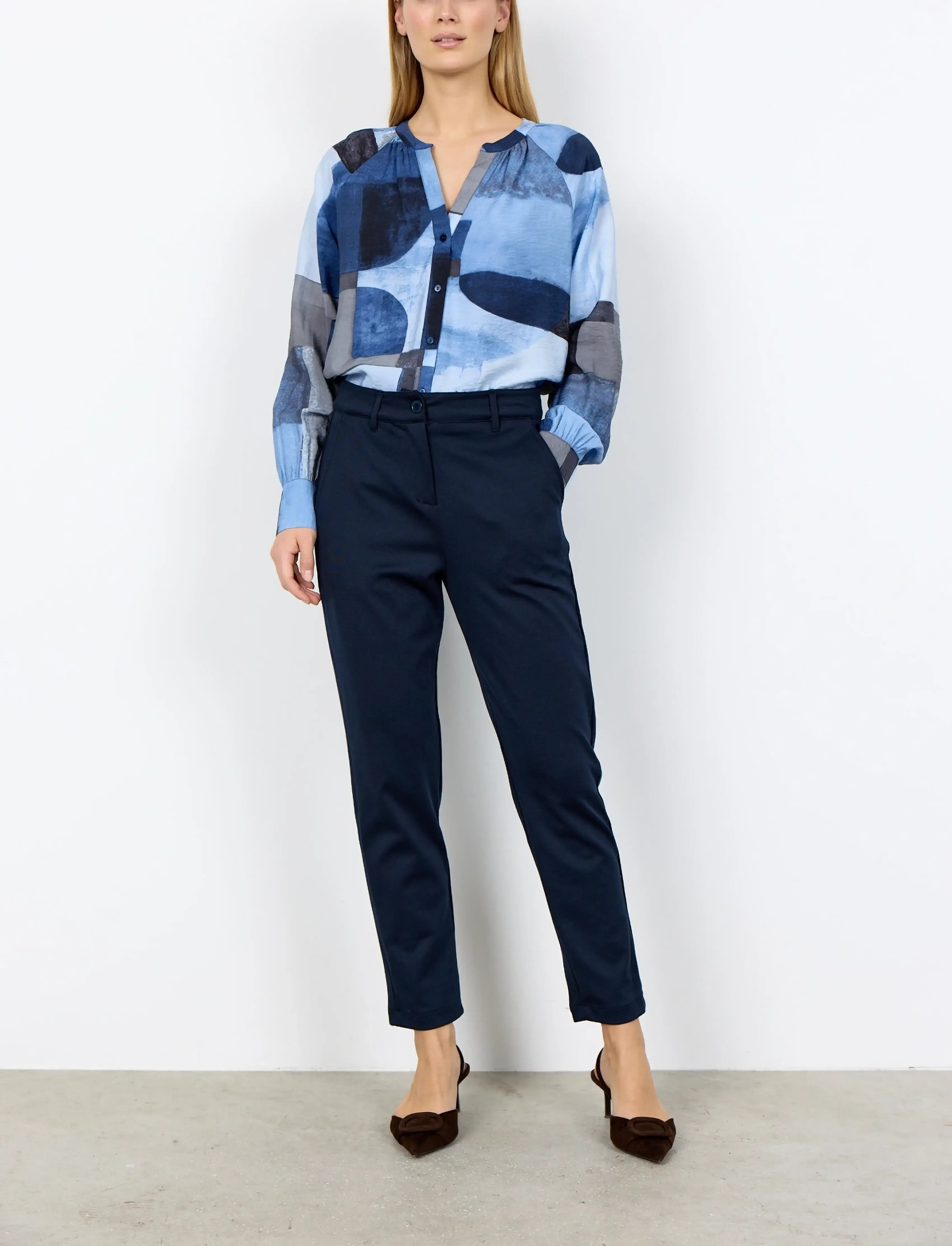 Soyaconcept Sc-Daniela, 38, Trousers, Marineblau - Capri Frauen