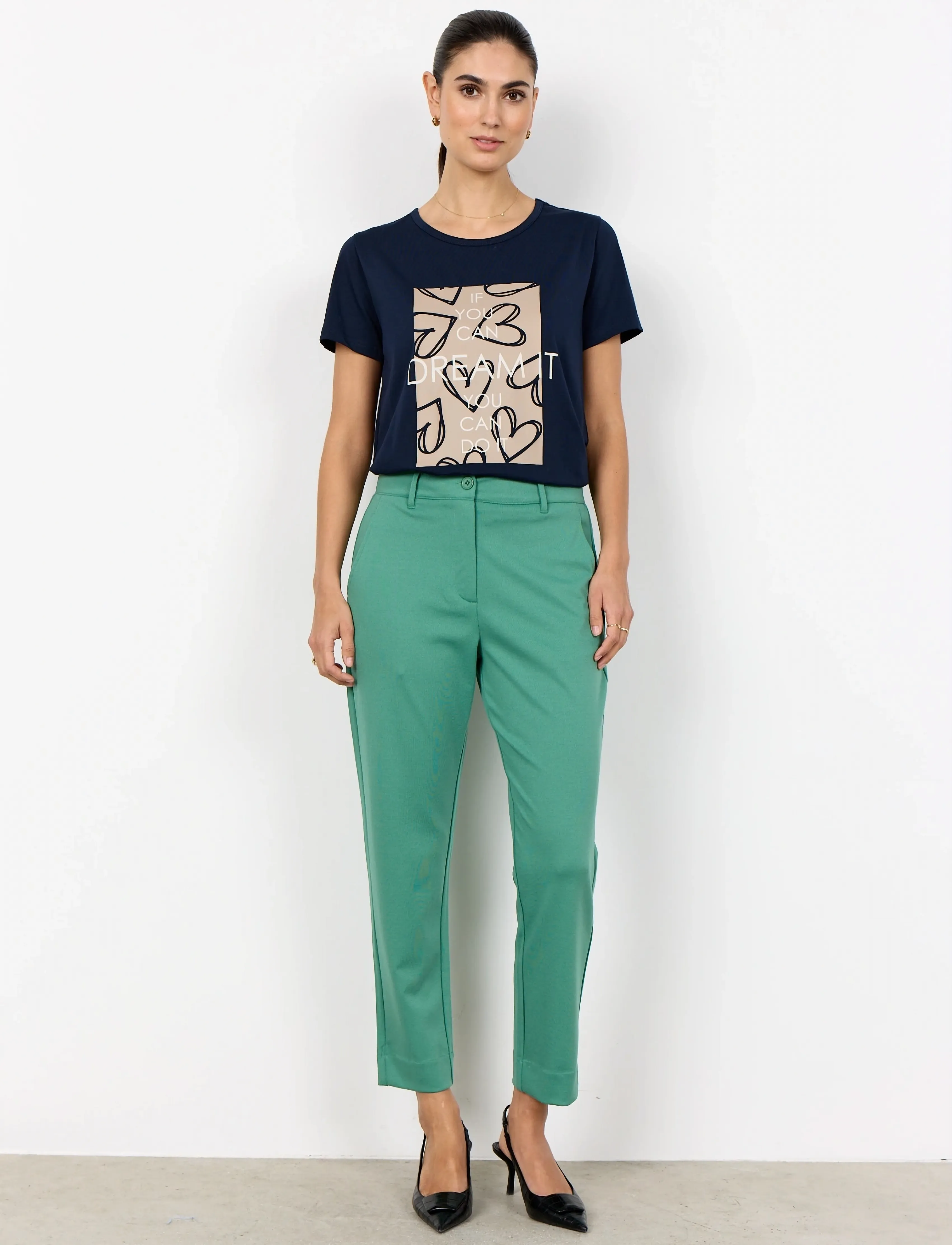 Soyaconcept Sc-Daniela, 42, Trousers, Grün - Capri Frauen