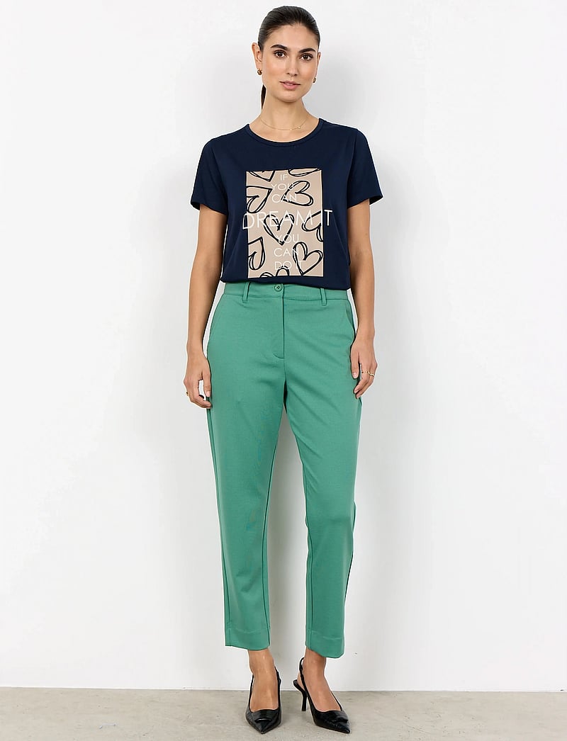 Soyaconcept - SC-DANIELA - capri byxor - 7505 frosty spruce - 0