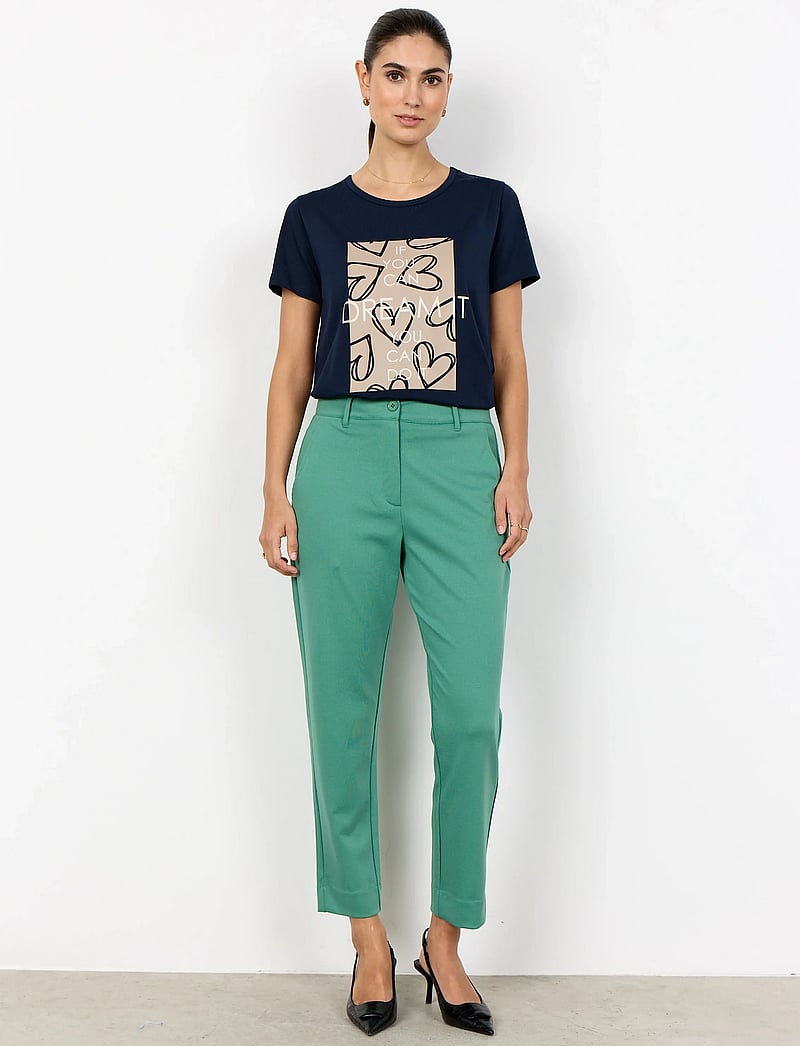 Soyaconcept - SC-DANIELA - capri byxor - 7505 frosty spruce - 0