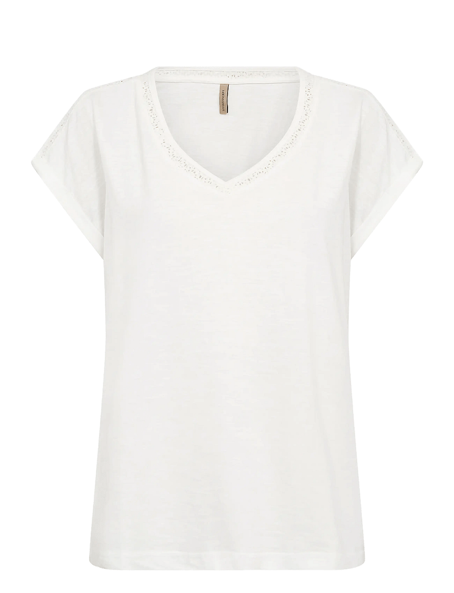 Soyaconcept - SC-BABETTE - t-shirts - 1100 offwhite - 1