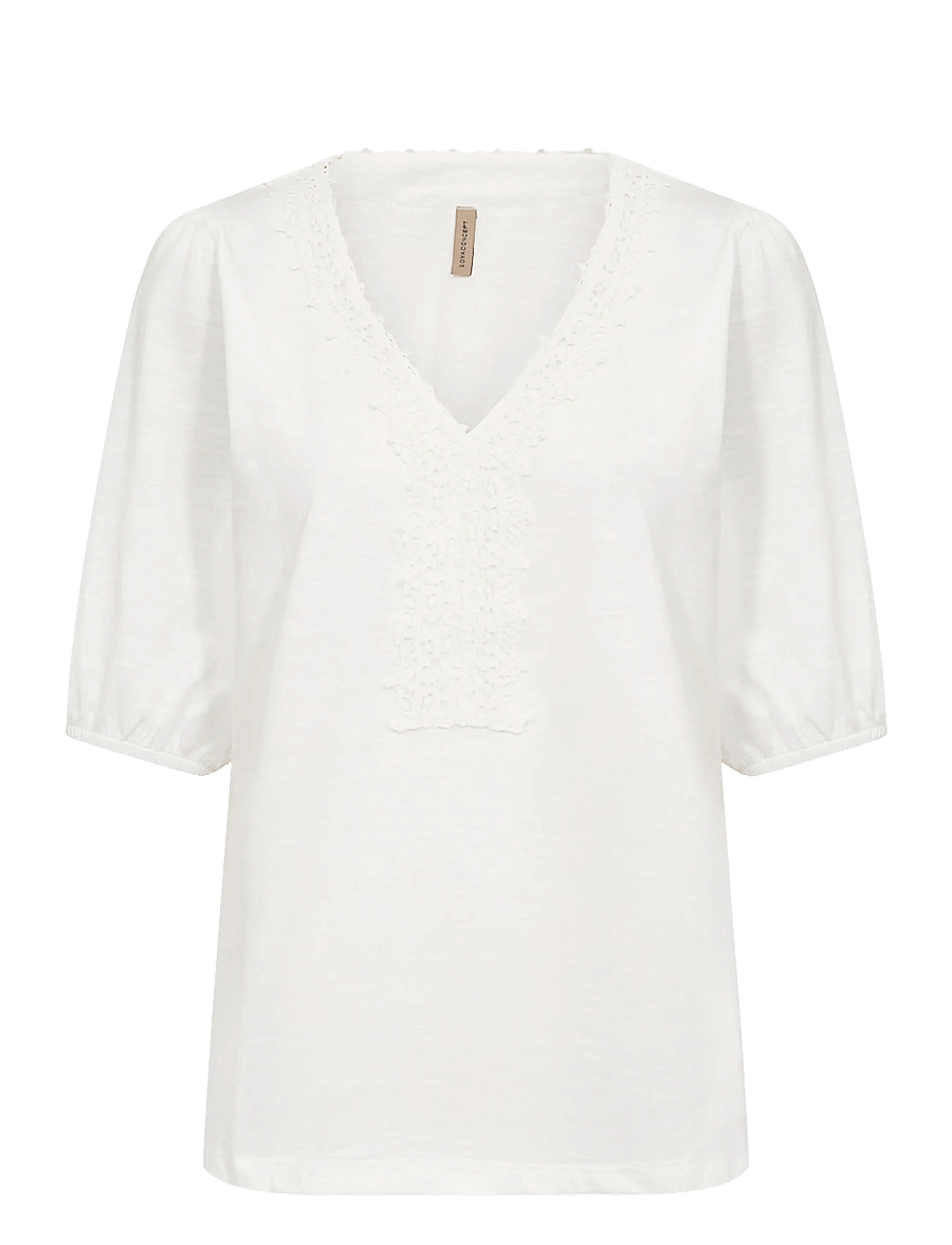 Soyaconcept - SC-BABETTE - t-shirts - 1100 offwhite - 1