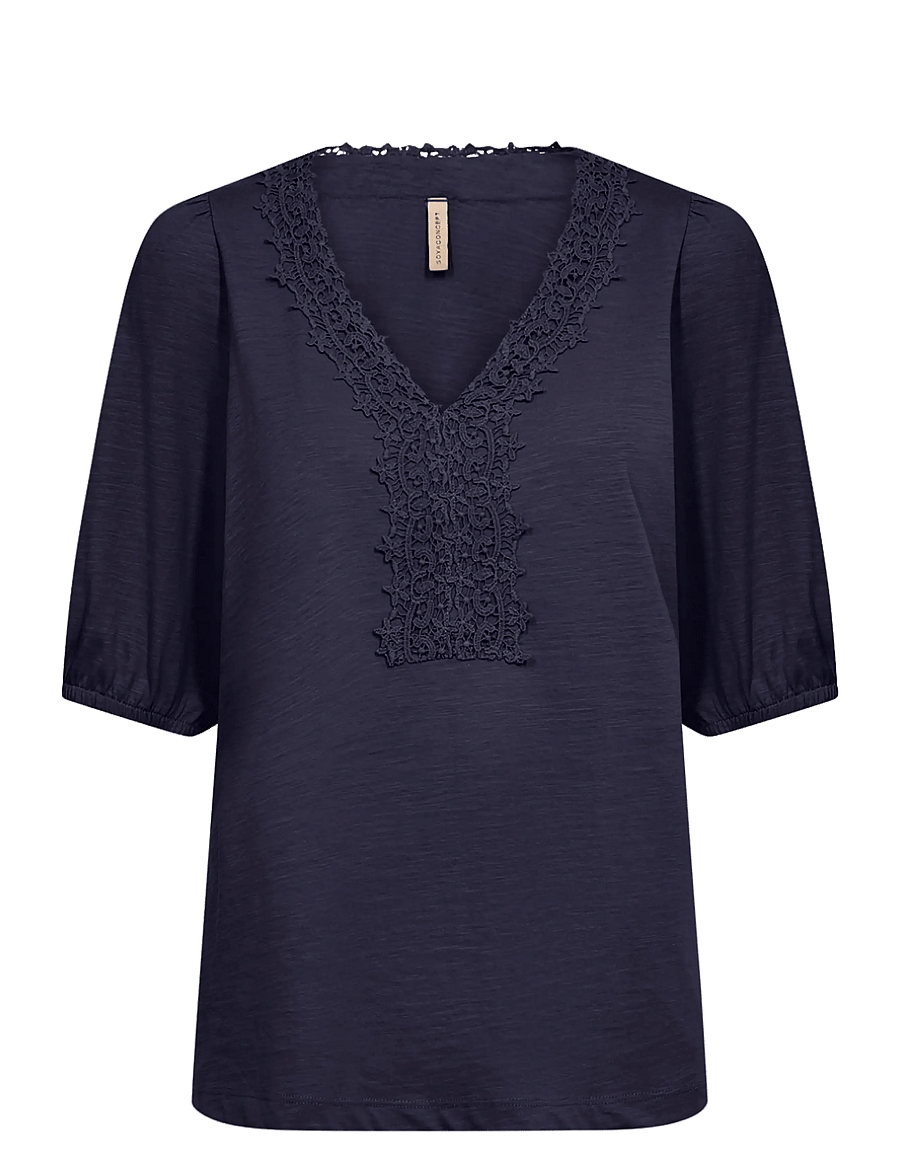 Soyaconcept - SC-BABETTE - t-shirts - 6910 navy - 1