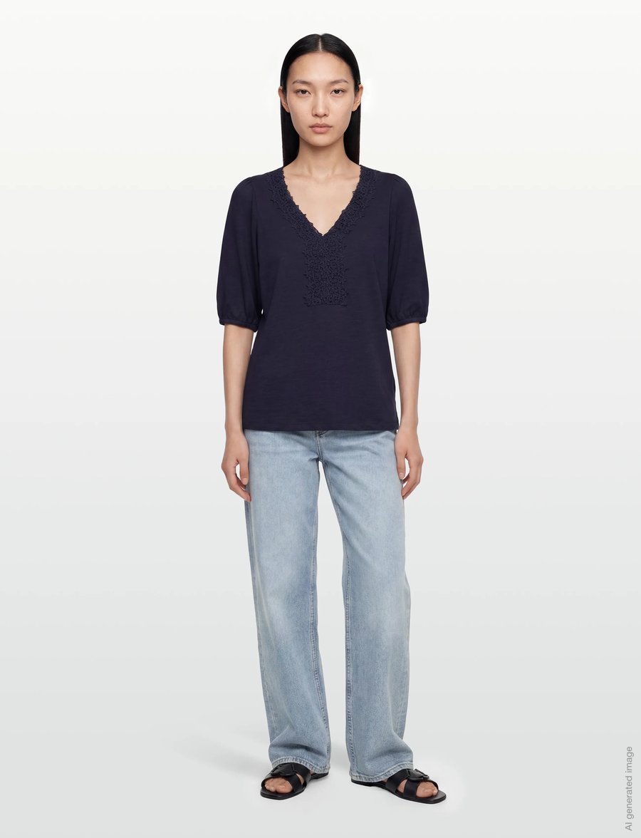 Soyaconcept - SC-BABETTE - t-shirts - 6910 navy - 0