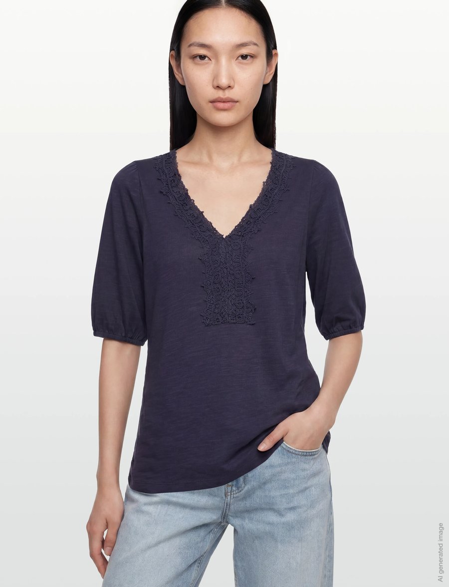 Soyaconcept - SC-BABETTE - t-shirts - 6910 navy - 3