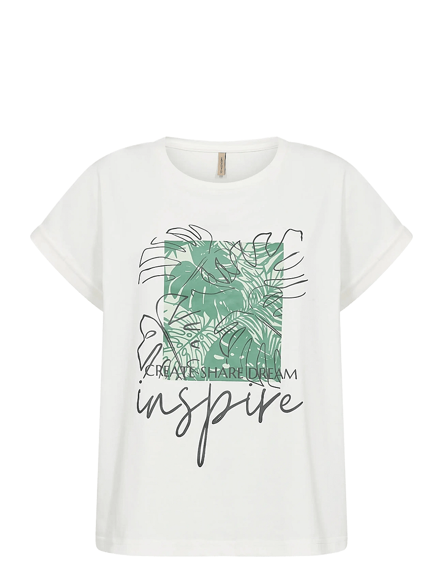Soyaconcept - SC-RINA FP - t-shirts - 7505 frosty spruce - 1