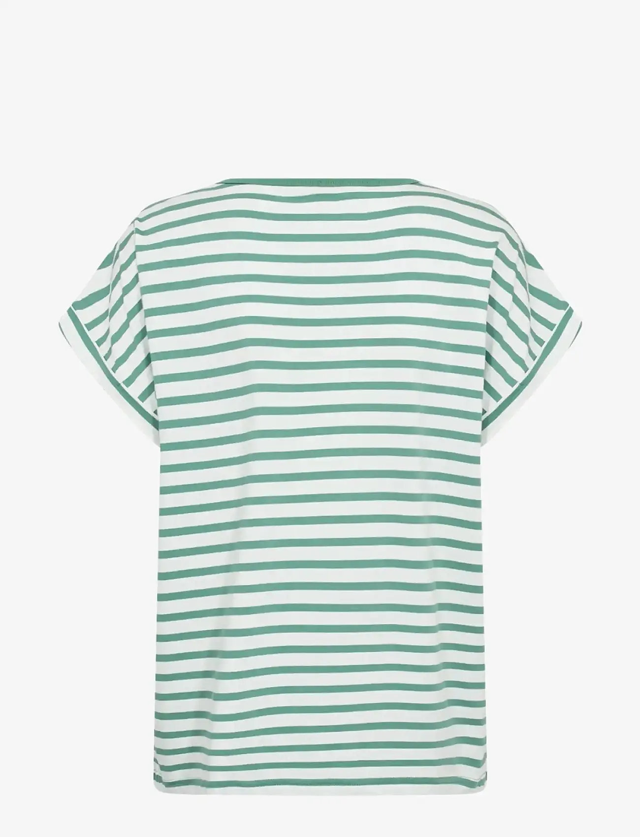 Soyaconcept - SC-RINA STRIPE - t-shirts - 7505c frosty spruce combi - 1