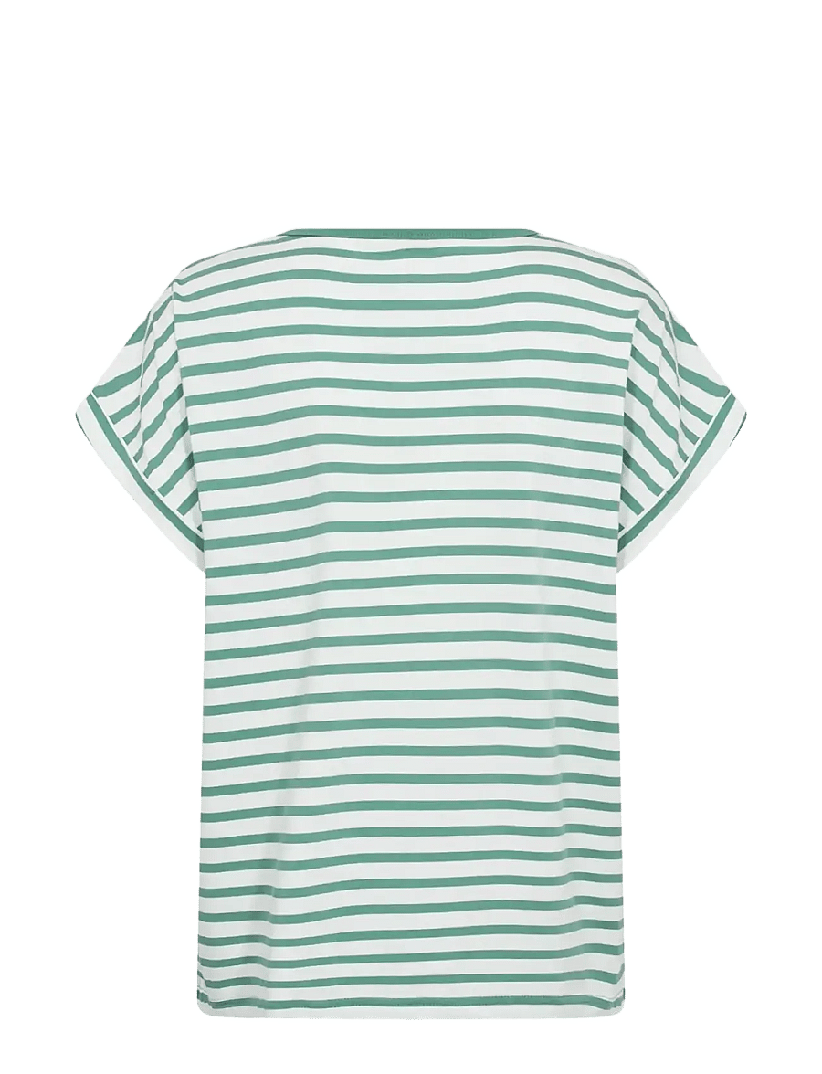 Soyaconcept - SC-RINA STRIPE - t-shirts - 7505c frosty spruce combi - 2