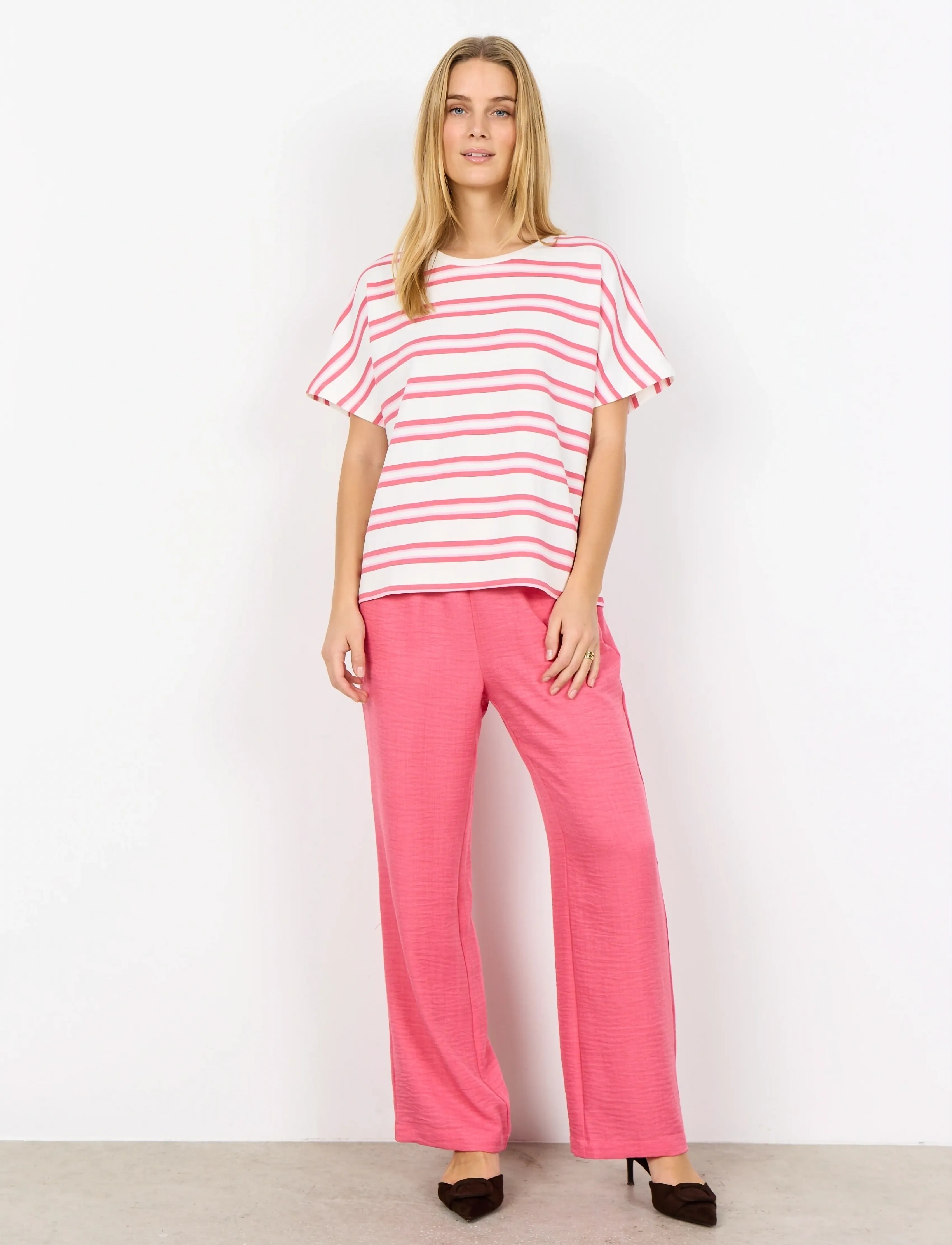 Soyaconcept - SC-BARNI - t-shirts - 4390 rapture rose combi - 3